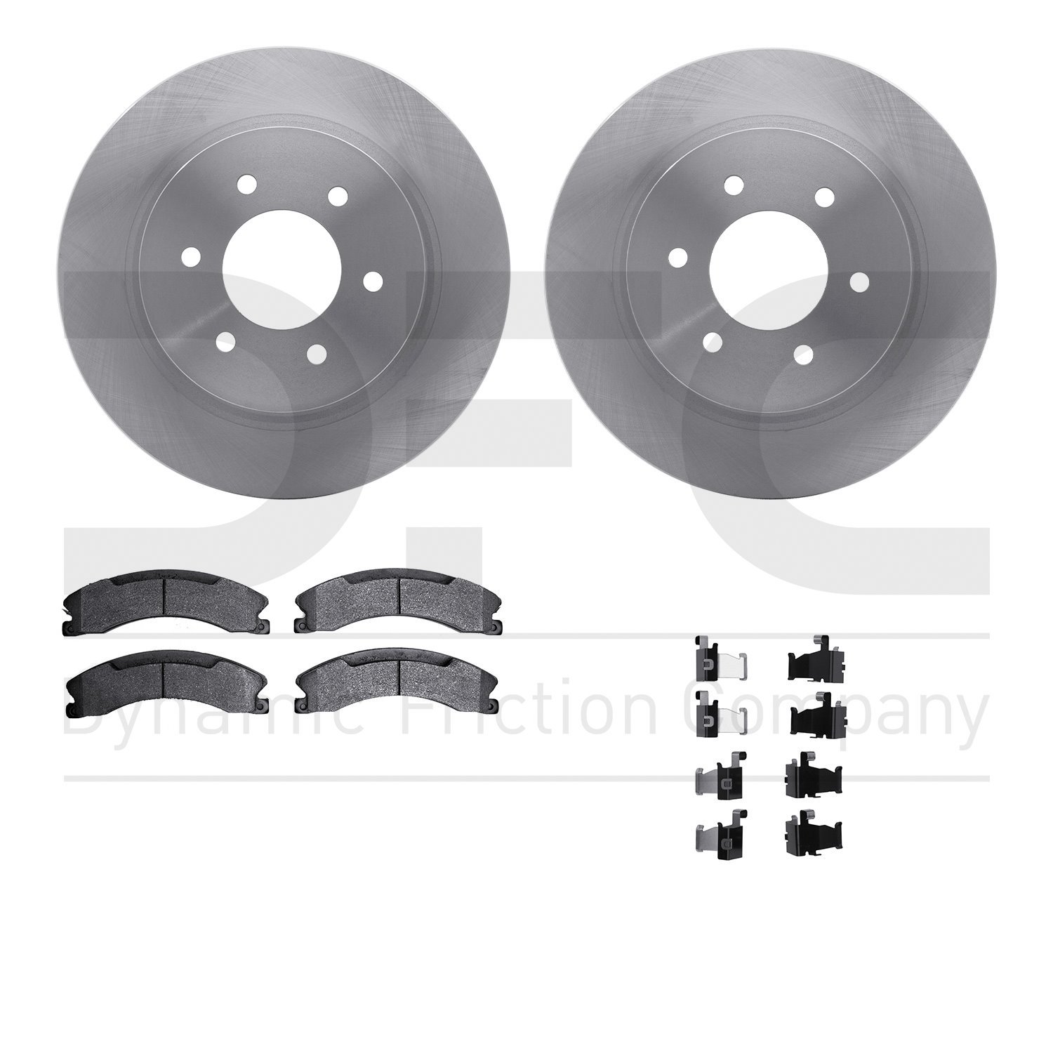 6412-67022 Brake Rotors with Ultimate-Duty Brake Pads Kit & Hardware, Fits Select Infiniti/Nissan, Position: Front