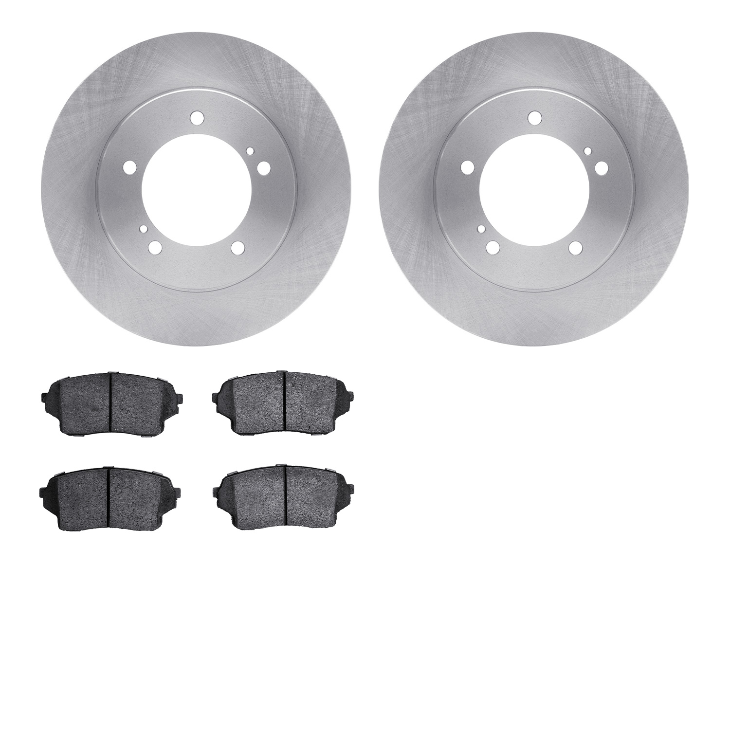 6502-01068 Brake Rotors w/5000 Advanced Brake Pads Kit, 2004-2006 Suzuki, Position: Front