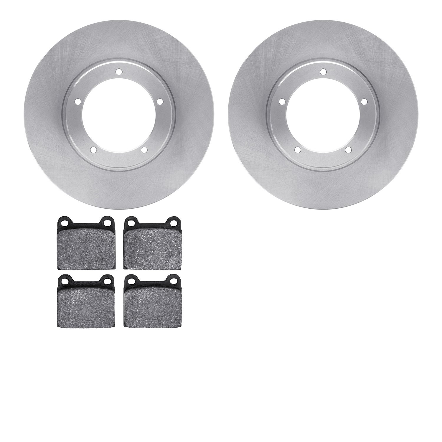 6502-02039 Brake Rotors w/5000 Advanced Brake Pads Kit, 1967-1977 Porsche, Position: Front