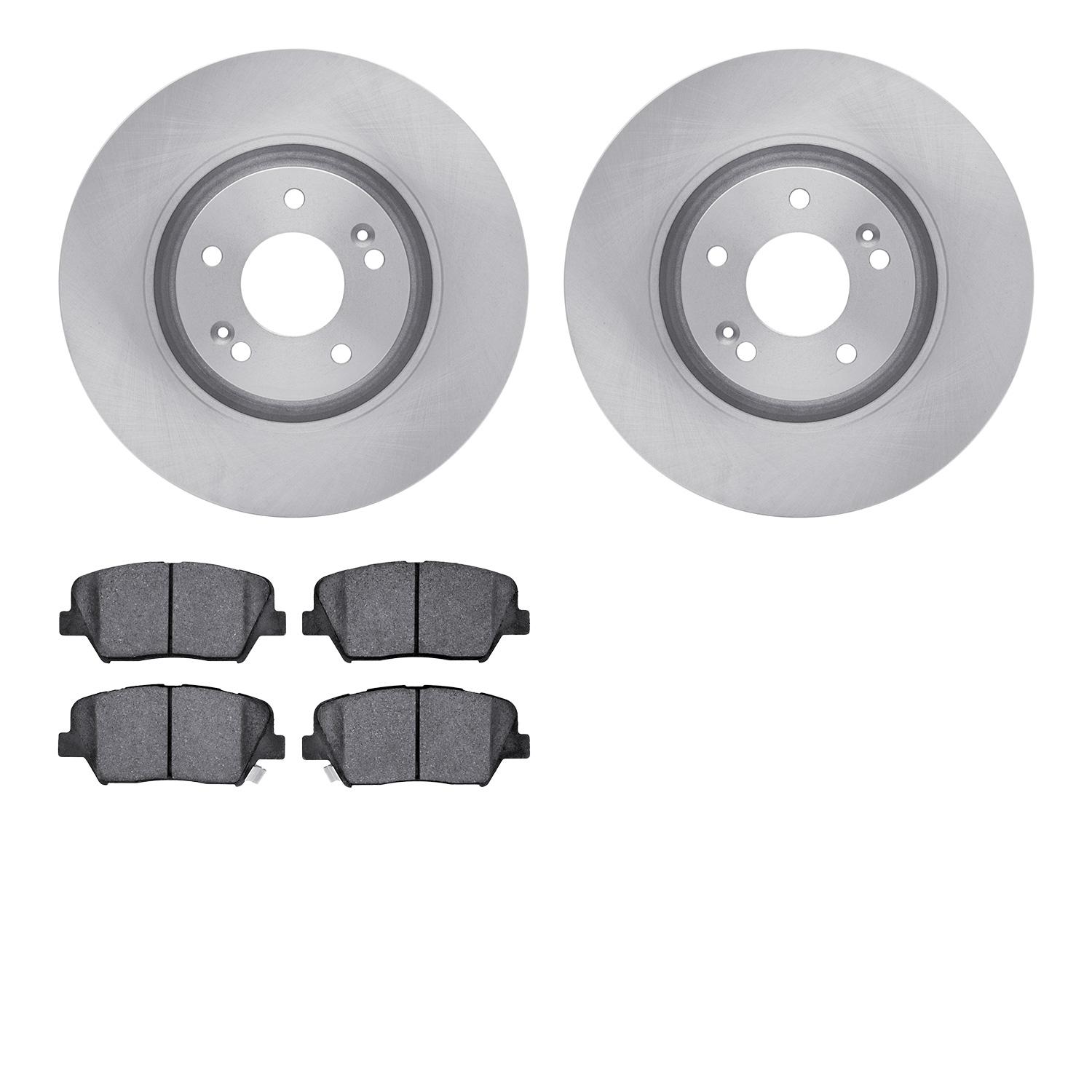 6502-03118 Brake Rotors w/5000 Advanced Brake Pads Kit, Fits Select Kia/Hyundai/Genesis, Position: Front