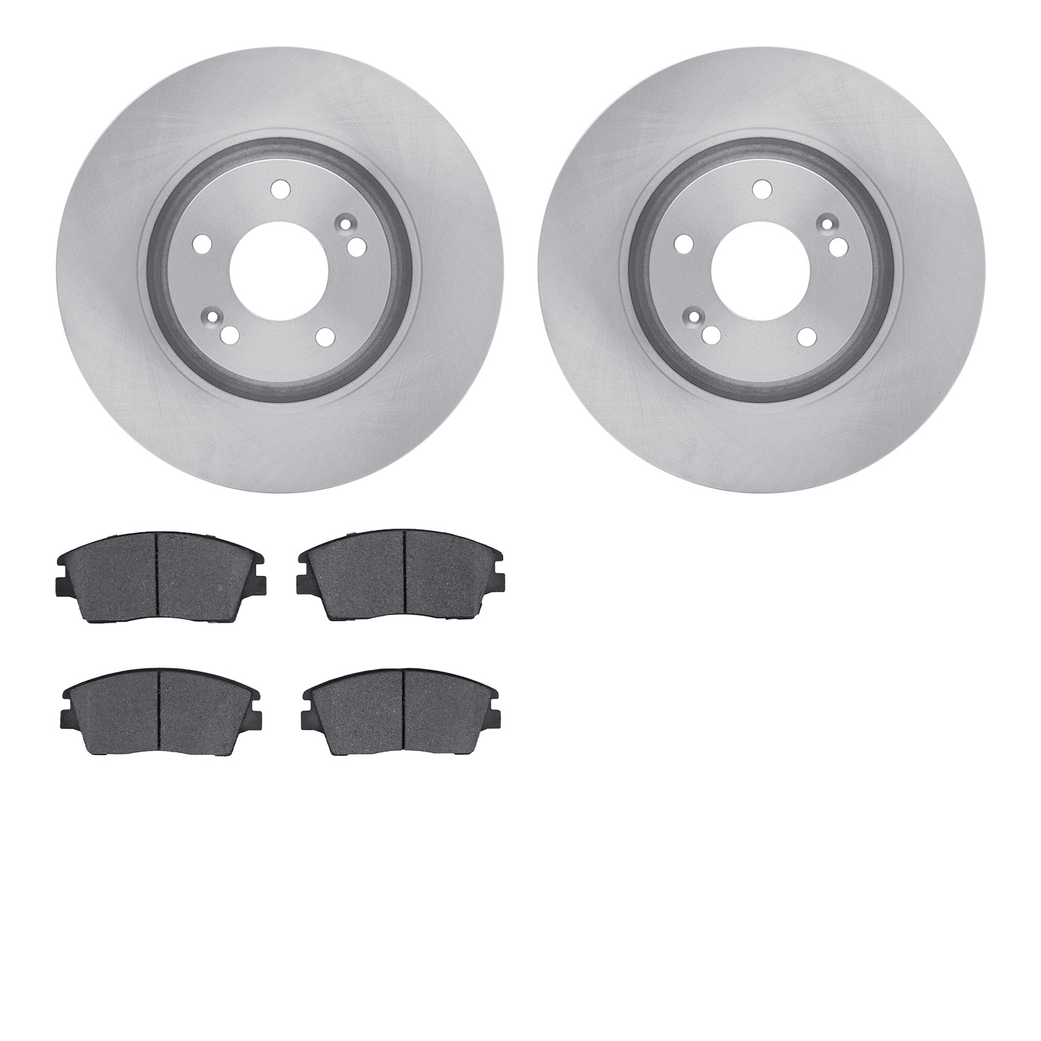 6502-03119 Brake Rotors w/5000 Advanced Brake Pads Kit, Fits Select Kia/Hyundai/Genesis, Position: Front