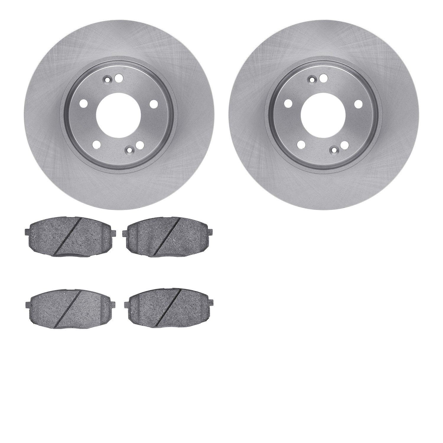 6502-03235 Brake Rotors w/5000 Advanced Brake Pads Kit, 2010-2019 Kia/Hyundai/Genesis, Position: Front