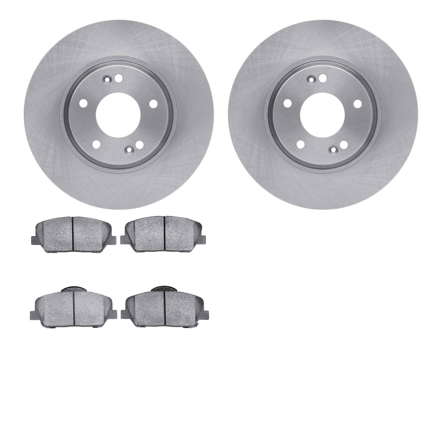 6502-03236 Brake Rotors w/5000 Advanced Brake Pads Kit, 2013-2015 Kia/Hyundai/Genesis, Position: Front