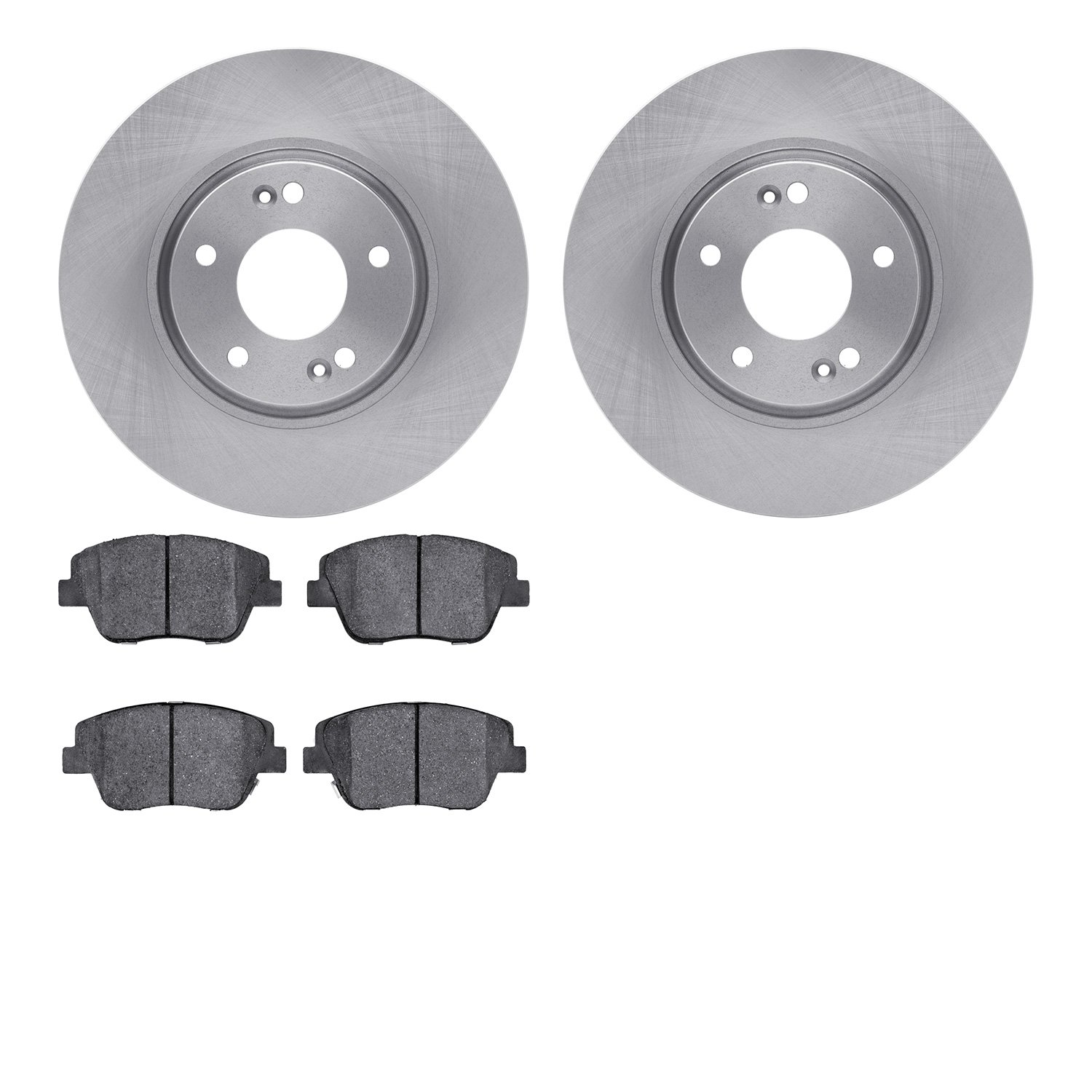 Brake Rotors w/5000 Advanced Brake Pads Kit, 2009-2016