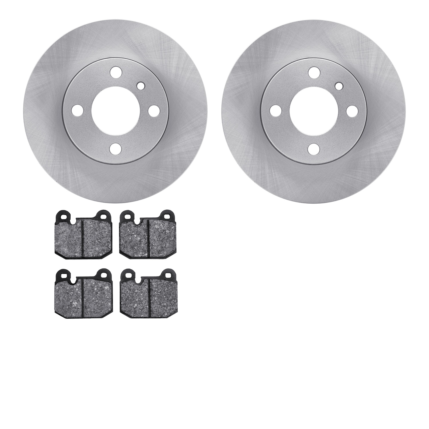 6502-31167 Brake Rotors w/5000 Advanced Brake Pads Kit, 1977-1983 BMW, Position: Front