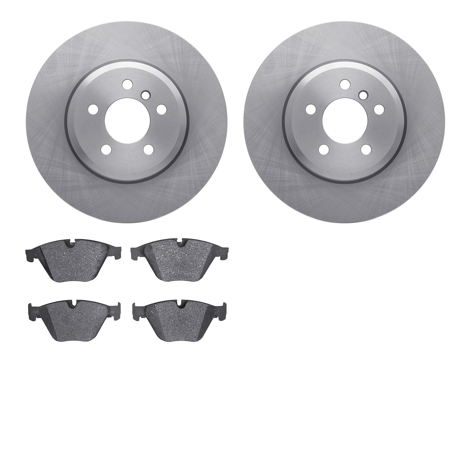 6502-31507 Brake Rotors w/5000 Advanced Brake Pads Kit, 2011-2018 BMW, Position: Front