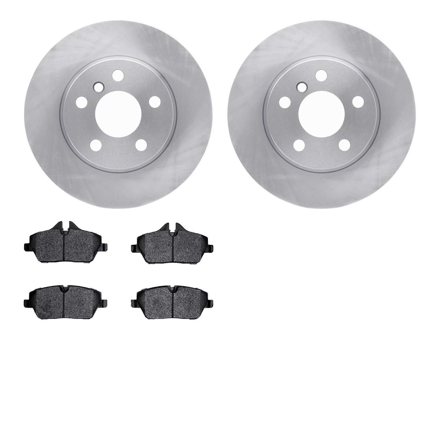 6502-31608 Brake Rotors w/5000 Advanced Brake Pads Kit, 2014-2021 BMW, Position: Front