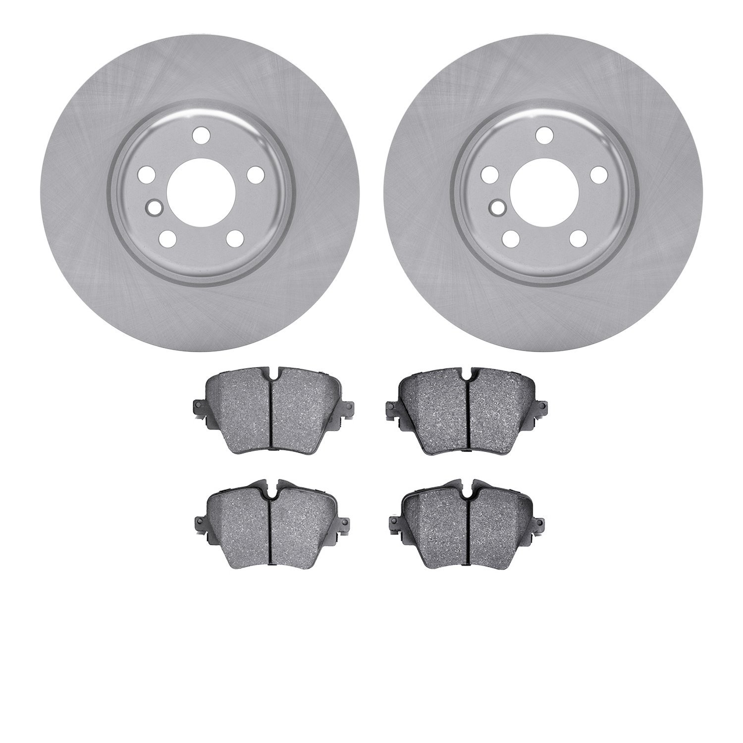 6502-31766 Brake Rotors w/5000 Advanced Brake Pads Kit, Fits Select Multiple Makes/Models, Position: Front