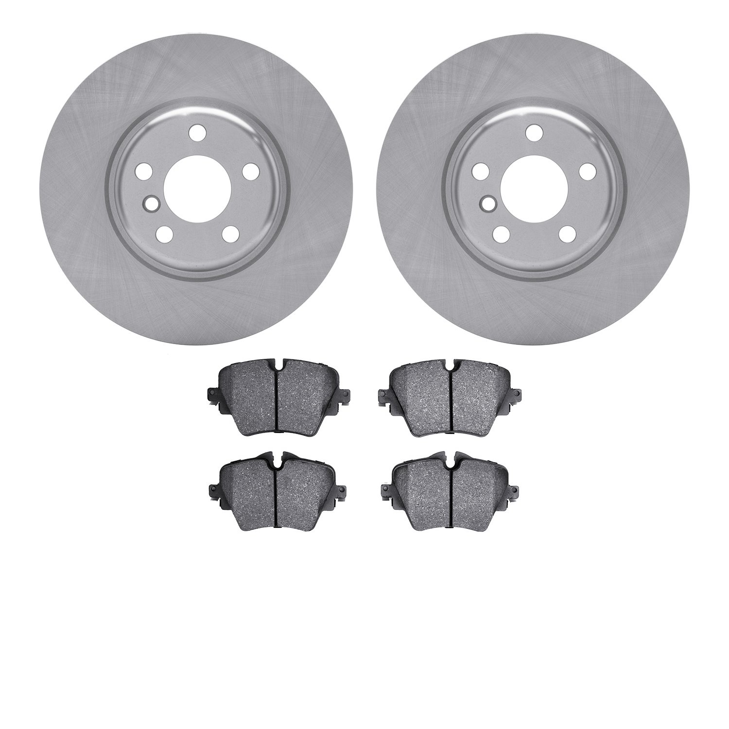 6502-31768 Brake Rotors w/5000 Advanced Brake Pads Kit, Fits Select BMW, Position: Front