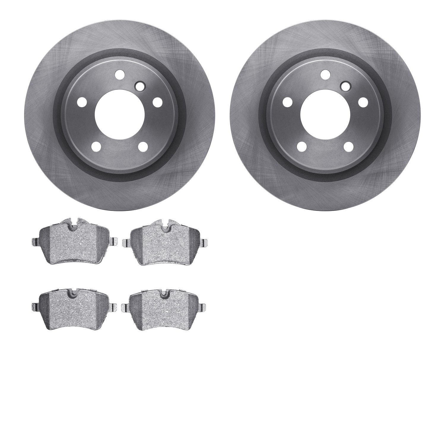 6502-32073 Brake Rotors w/5000 Advanced Brake Pads Kit, 2011-2016 Mini, Position: Front