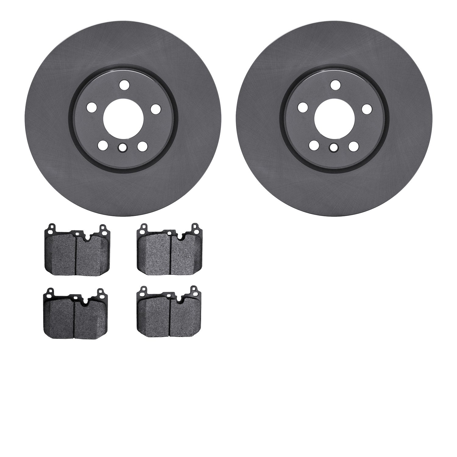 6502-32121 Brake Rotors w/5000 Advanced Brake Pads Kit, 2015-2019 Mini, Position: Front