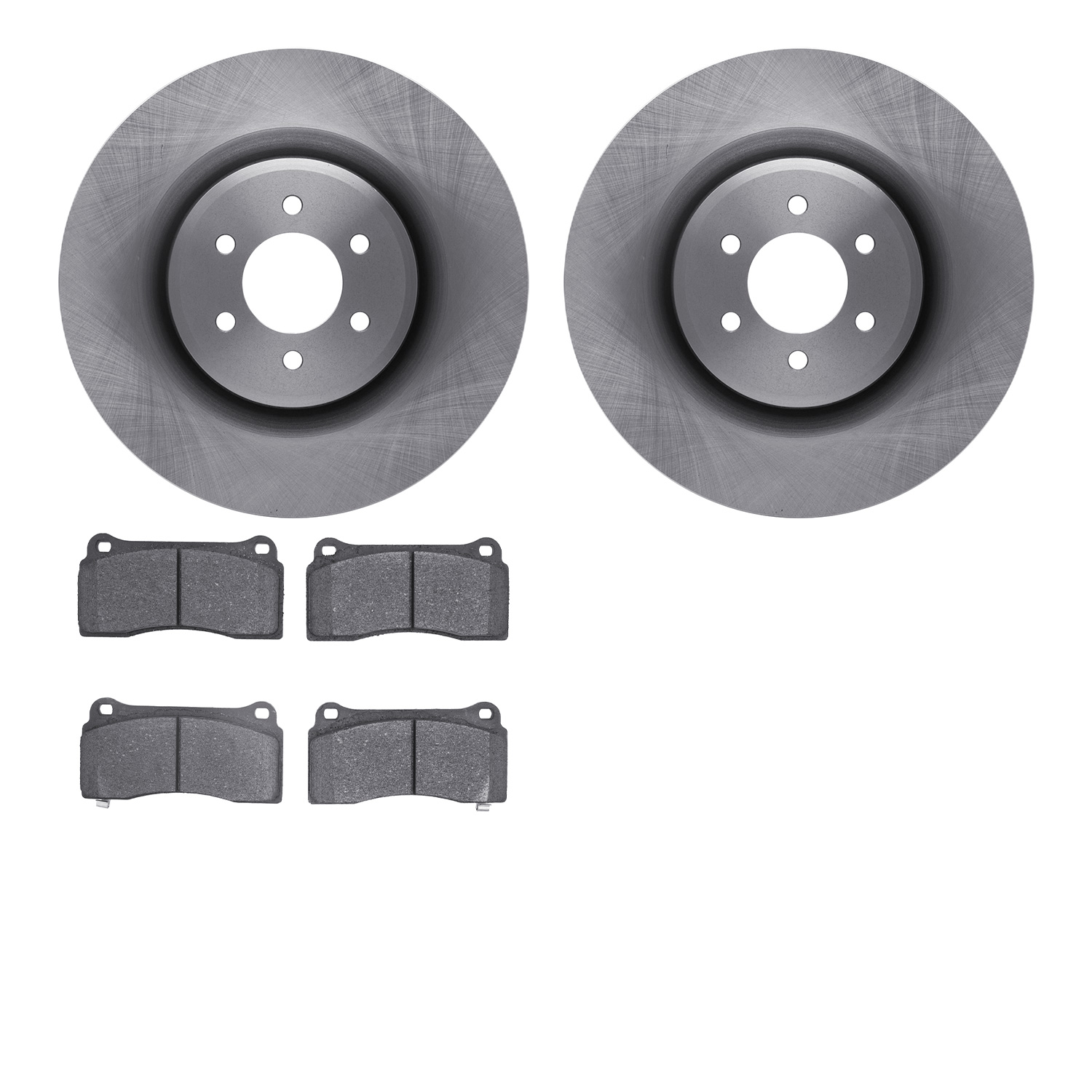 6502-40181 Brake Rotors w/5000 Advanced Brake Pads Kit, 2003-2017 Mopar, Position: Front