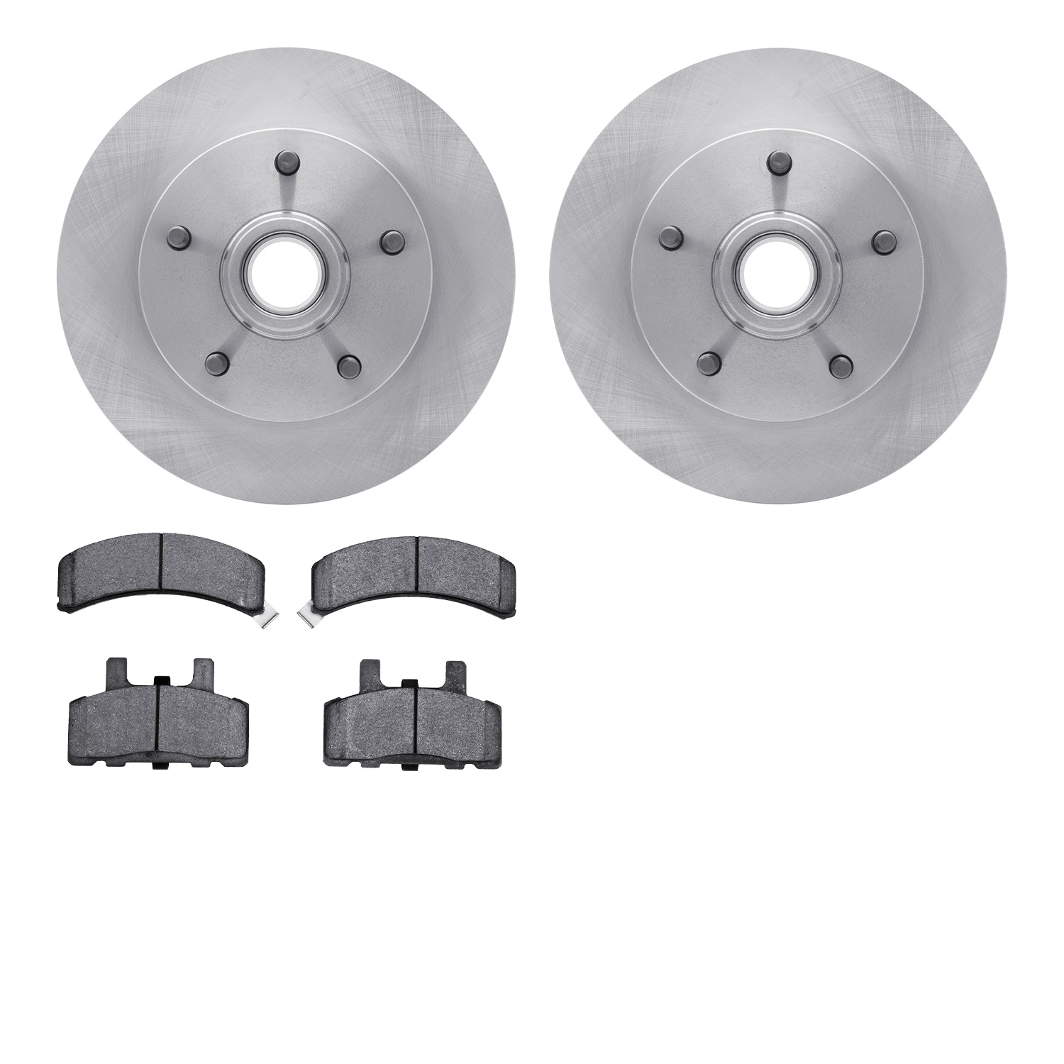 6502-40364 Brake Rotors w/5000 Advanced Brake Pads Kit, 1999-1999 Mopar, Position: Front