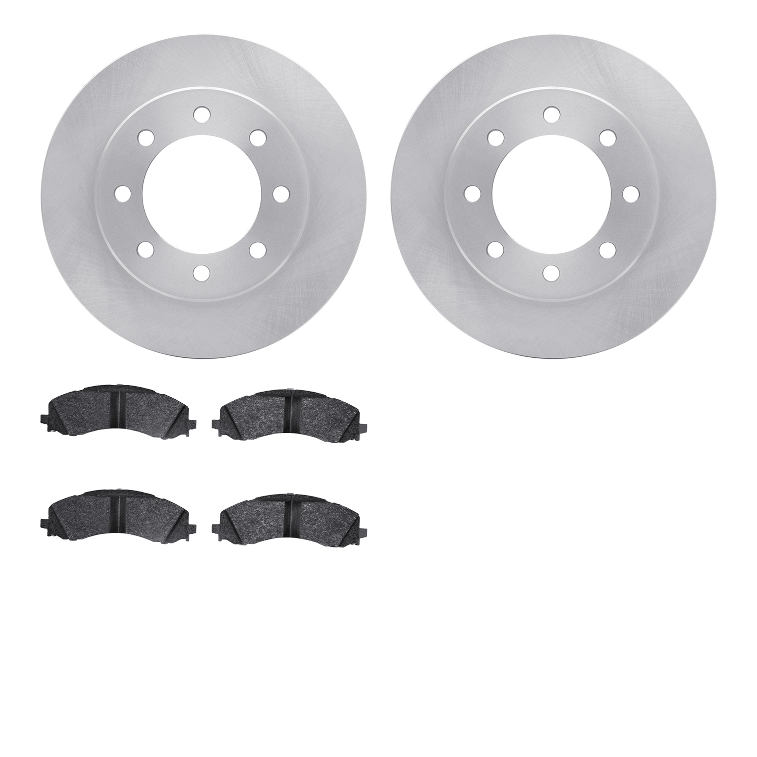 6502-40493 Brake Rotors w/5000 Advanced Brake Pads Kit, Fits Select Mopar, Position: Front