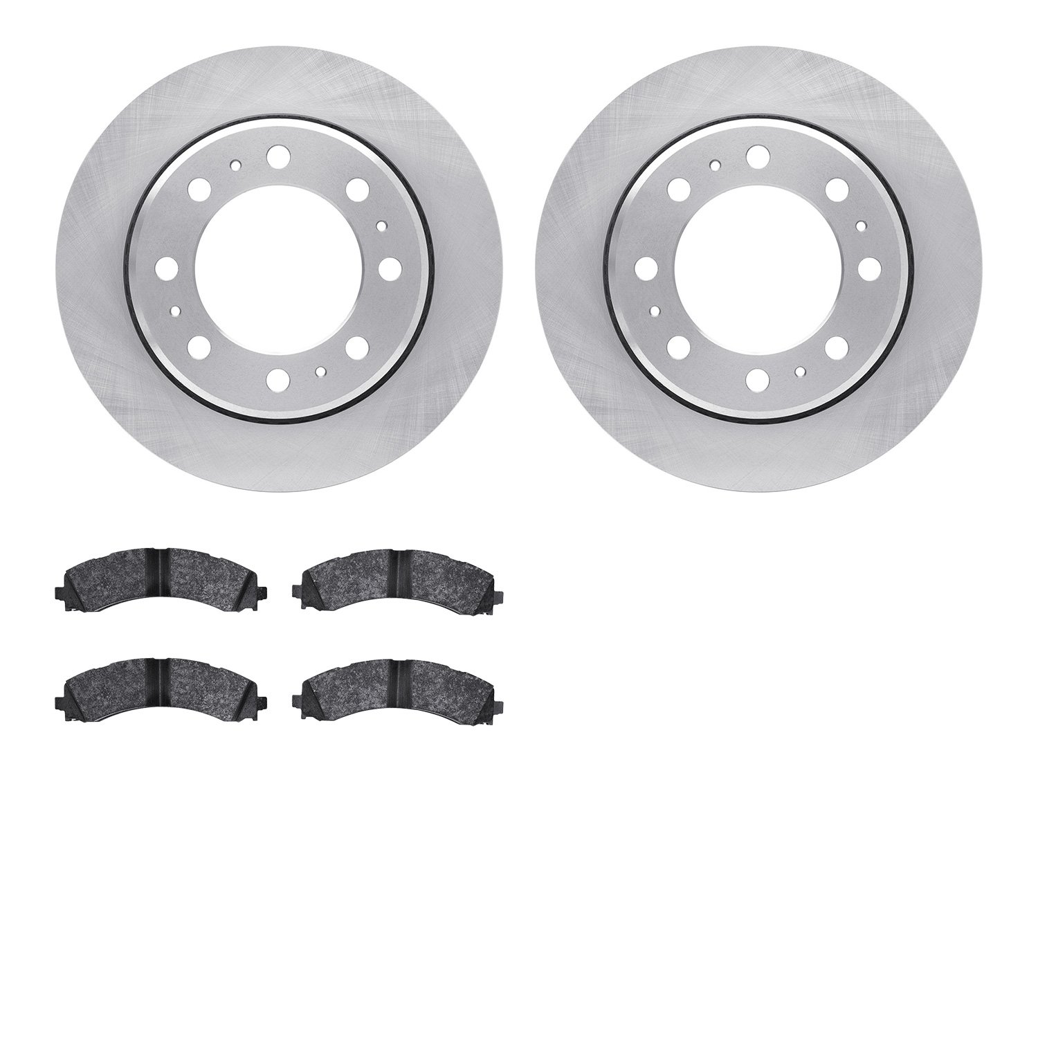 6502-40523 Brake Rotors w/5000 Advanced Brake Pads Kit, Fits Select Mopar, Position: Rear