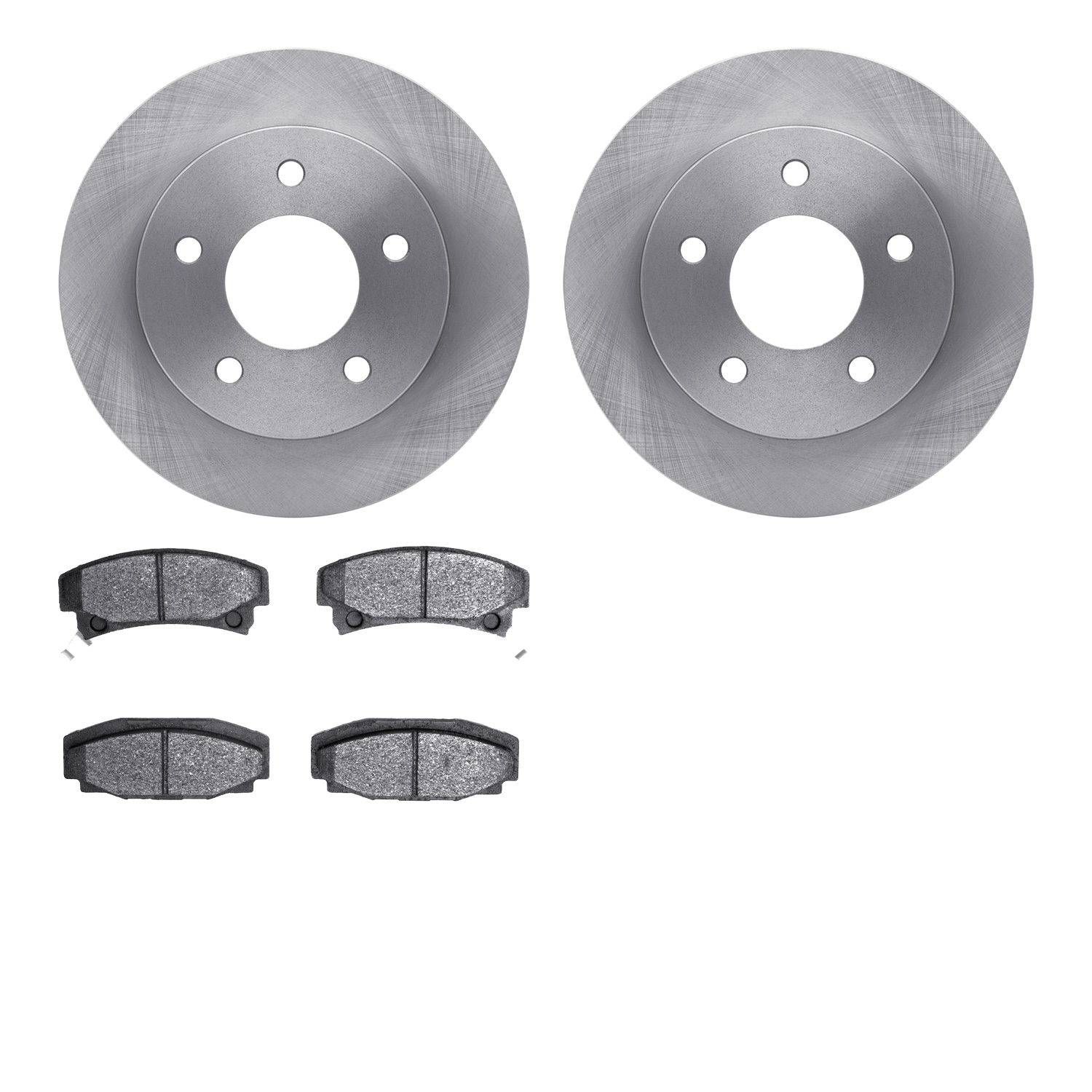 Brake Rotors w/5000 Advanced Brake Pads Kit, 1986-1992