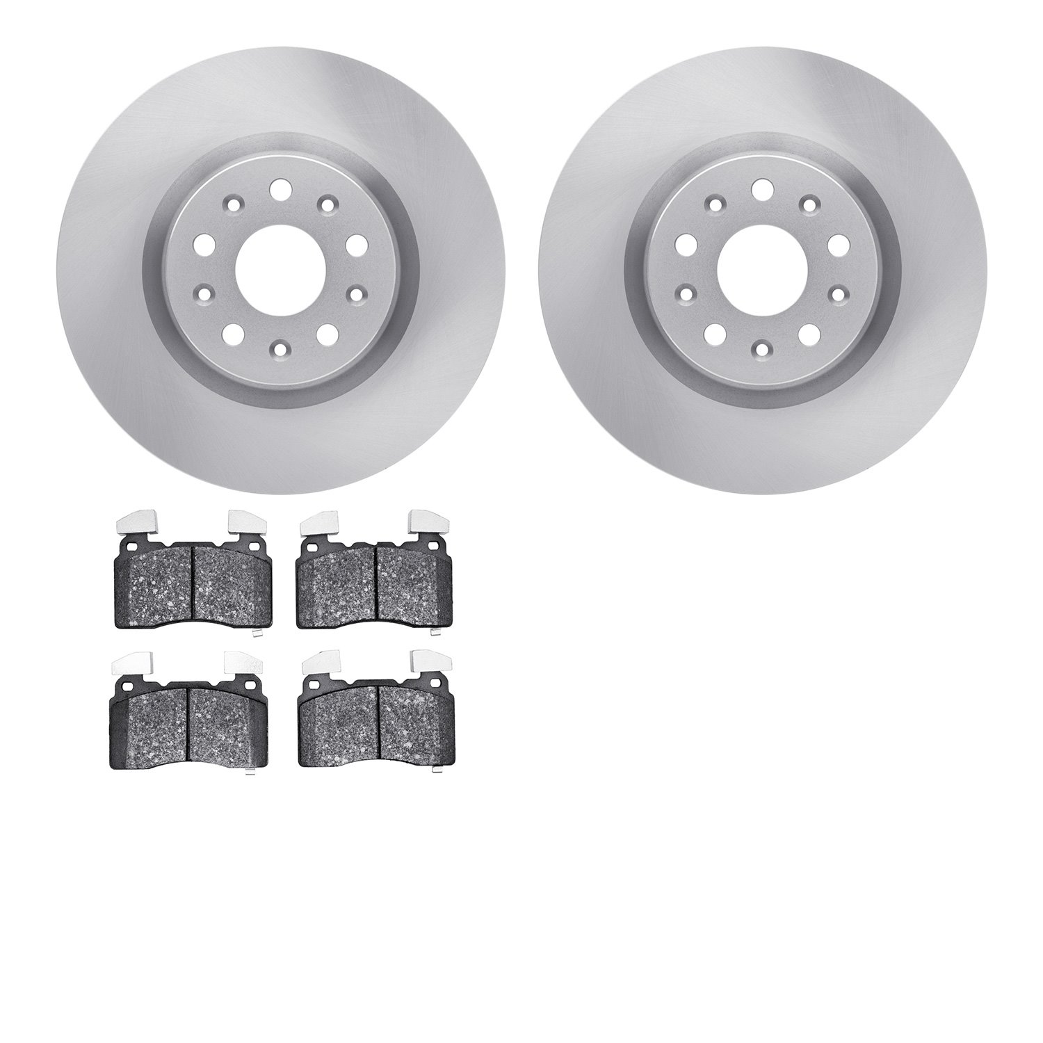 6502-46232 Brake Rotors w/5000 Advanced Brake Pads Kit, Fits Select GM, Position: Front