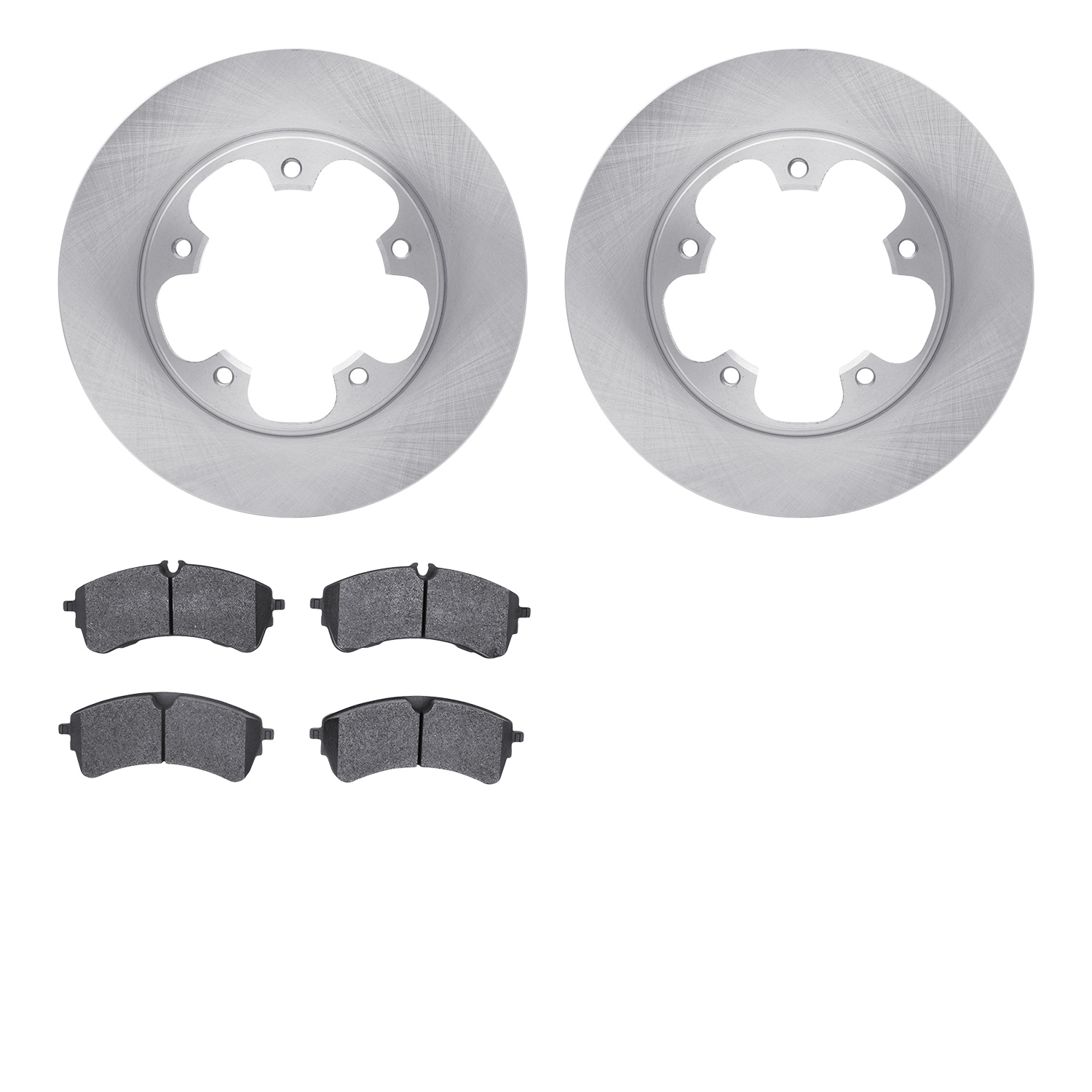 6502-54228 Brake Rotors w/5000 Advanced Brake Pads Kit, 2020-2020 Ford/Lincoln/Mercury/Mazda, Position: Rear