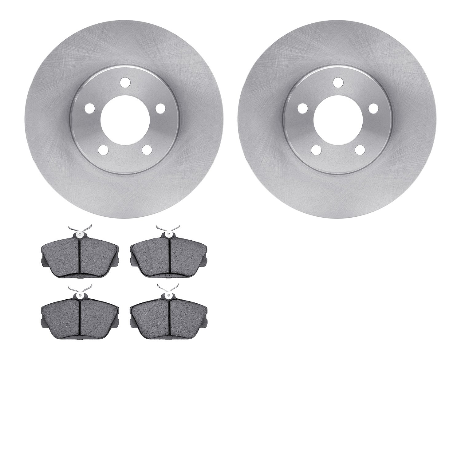 6502-54339 Brake Rotors w/5000 Advanced Brake Pads Kit, 1995-2002 Ford/Lincoln/Mercury/Mazda, Position: Front