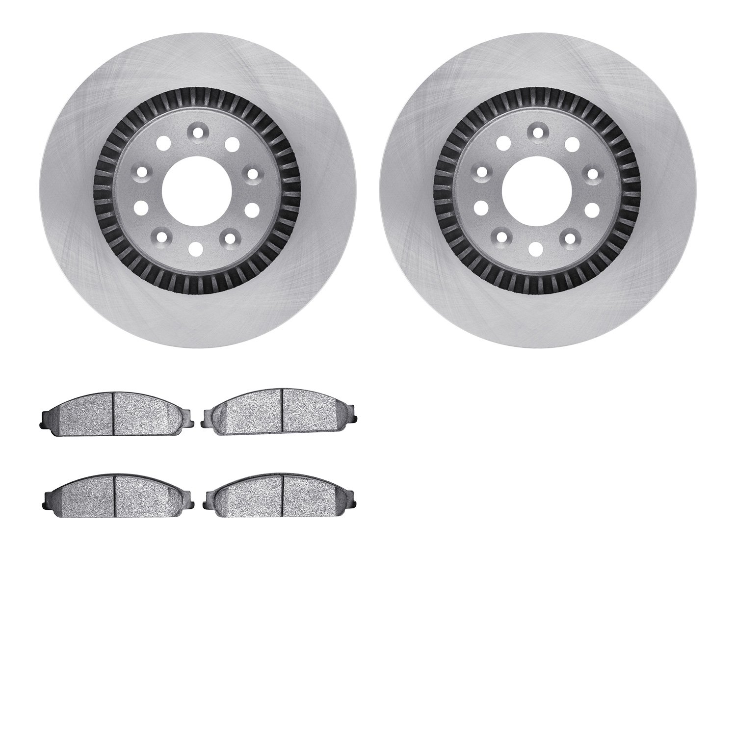 6502-54402 Brake Rotors w/5000 Advanced Brake Pads Kit, 2005-2009 Ford/Lincoln/Mercury/Mazda, Position: Front