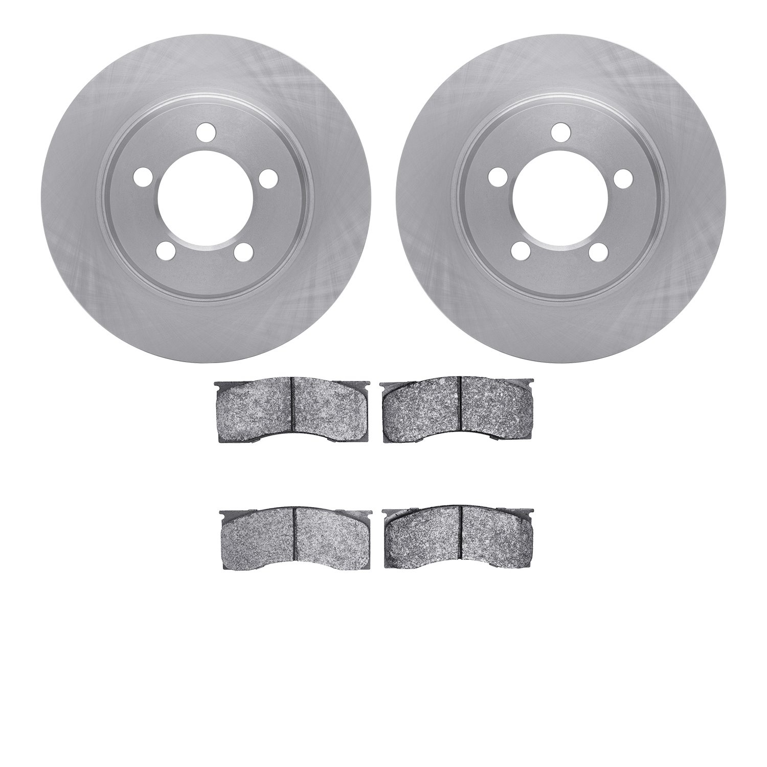 6502-55159 Brake Rotors w/5000 Advanced Brake Pads Kit, 1967-1967 Ford/Lincoln/Mercury/Mazda, Position: Front