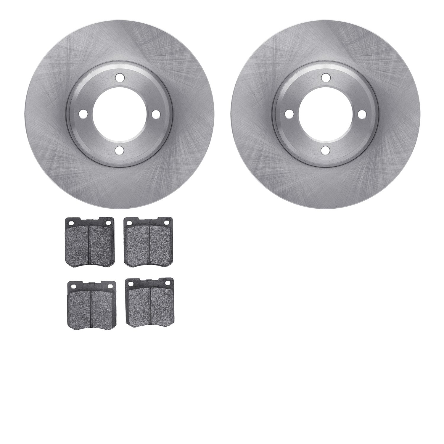 6502-56088 Brake Rotors w/5000 Advanced Brake Pads Kit, 1964-1967 Ford/Lincoln/Mercury/Mazda, Position: Front