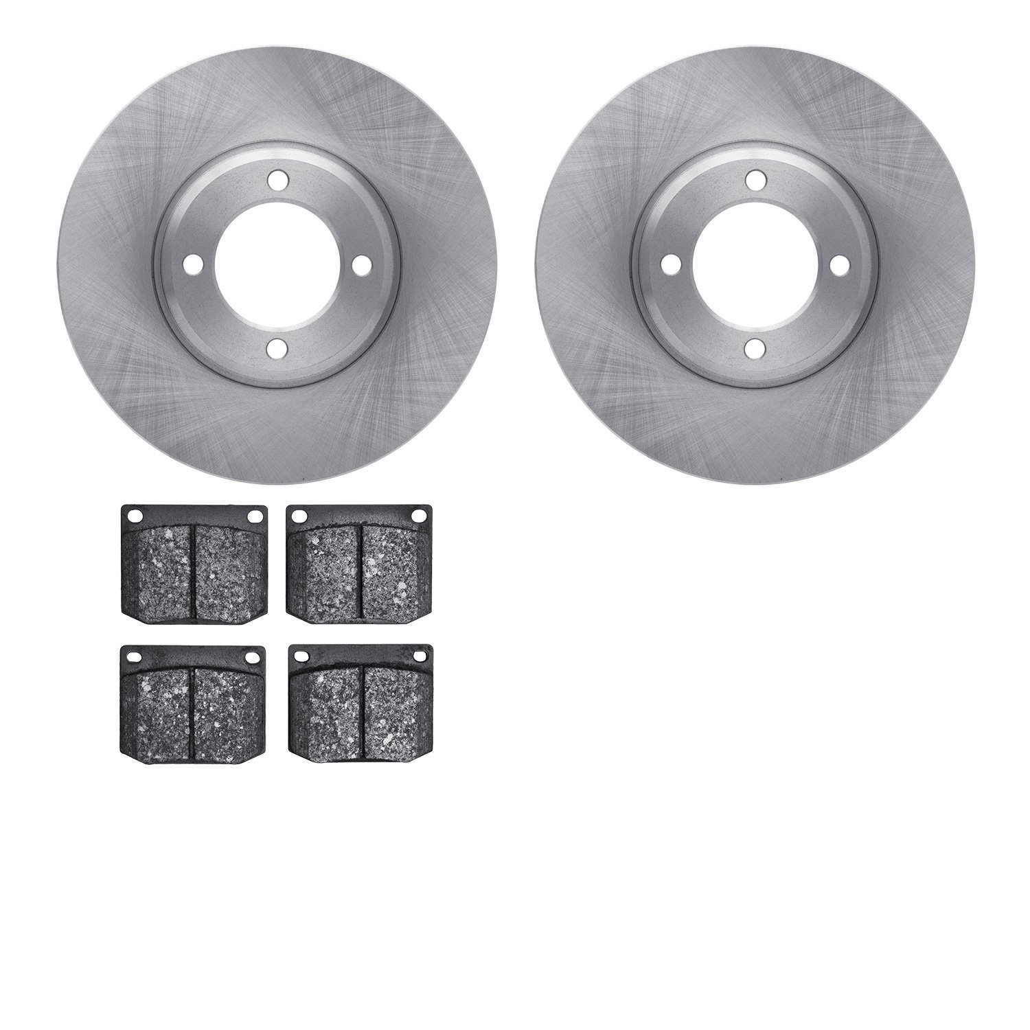 6502-56103 Brake Rotors w/5000 Advanced Brake Pads Kit, 1966-1970 Ford/Lincoln/Mercury/Mazda, Position: Front