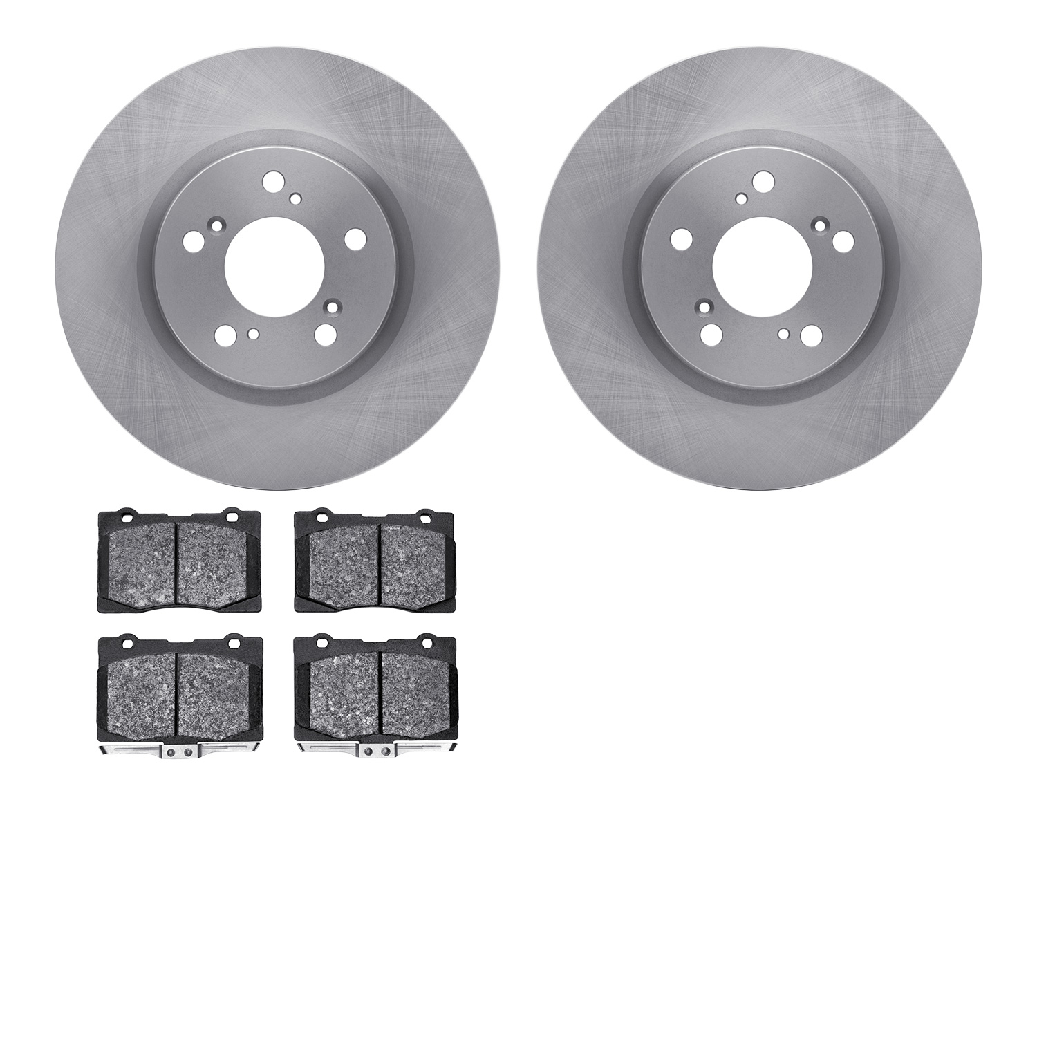 Brake Rotors w/5000 Advanced Brake Pads Kit, 2005-2012