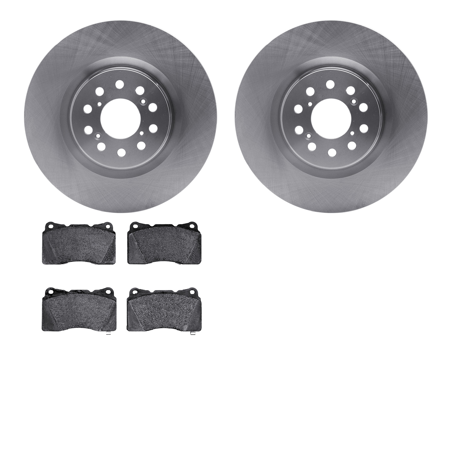 6502-59476 Brake Rotors w/5000 Advanced Brake Pads Kit, 2020-2021 Acura/Honda, Position: Front