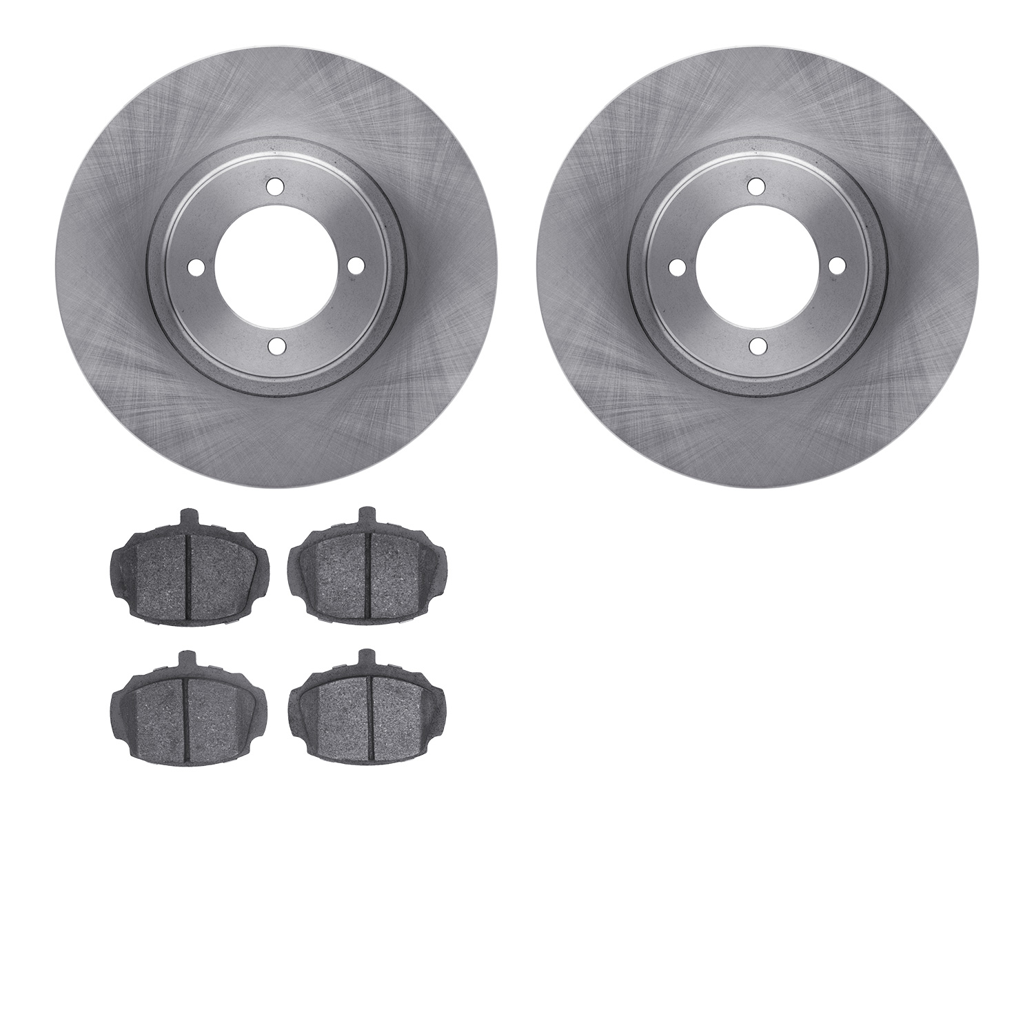 Brake Rotors w/5000 Advanced Brake Pads Kit, 1962-1980