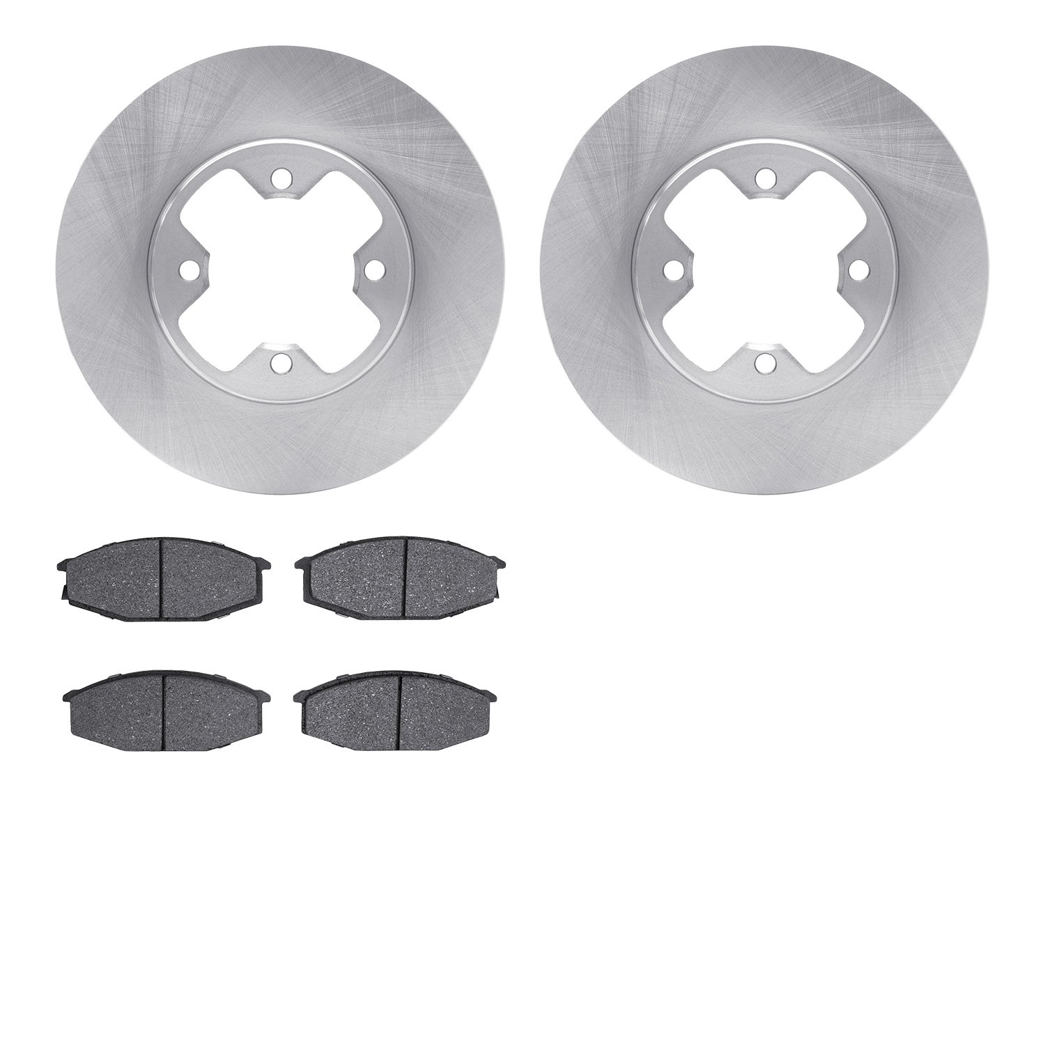 6502-67124 Brake Rotors w/5000 Advanced Brake Pads Kit, 1979-1983 Infiniti/Nissan, Position: Front