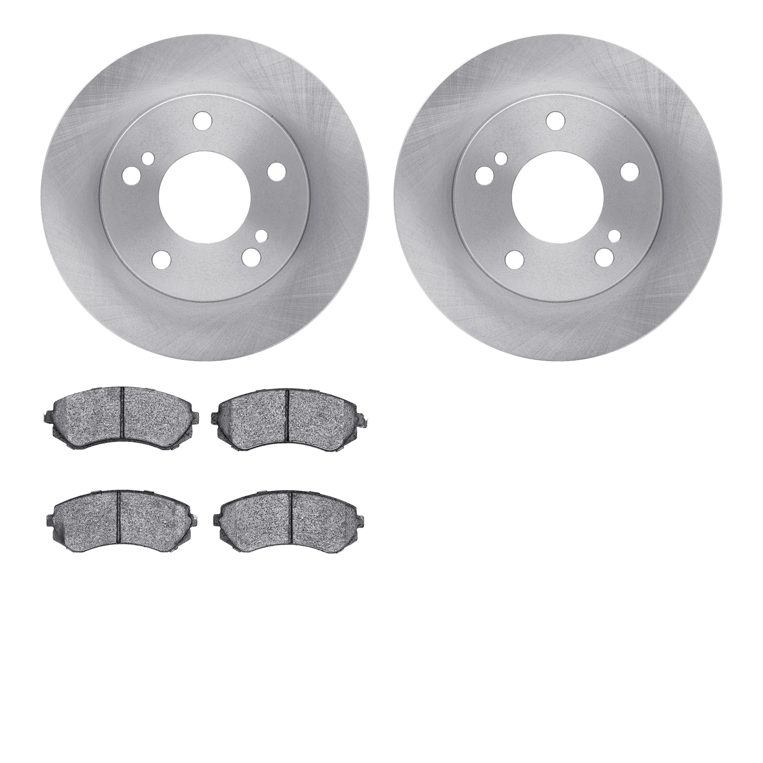 6502-67175 Brake Rotors w/5000 Advanced Brake Pads Kit, 1994-1996 Infiniti/Nissan, Position: Front