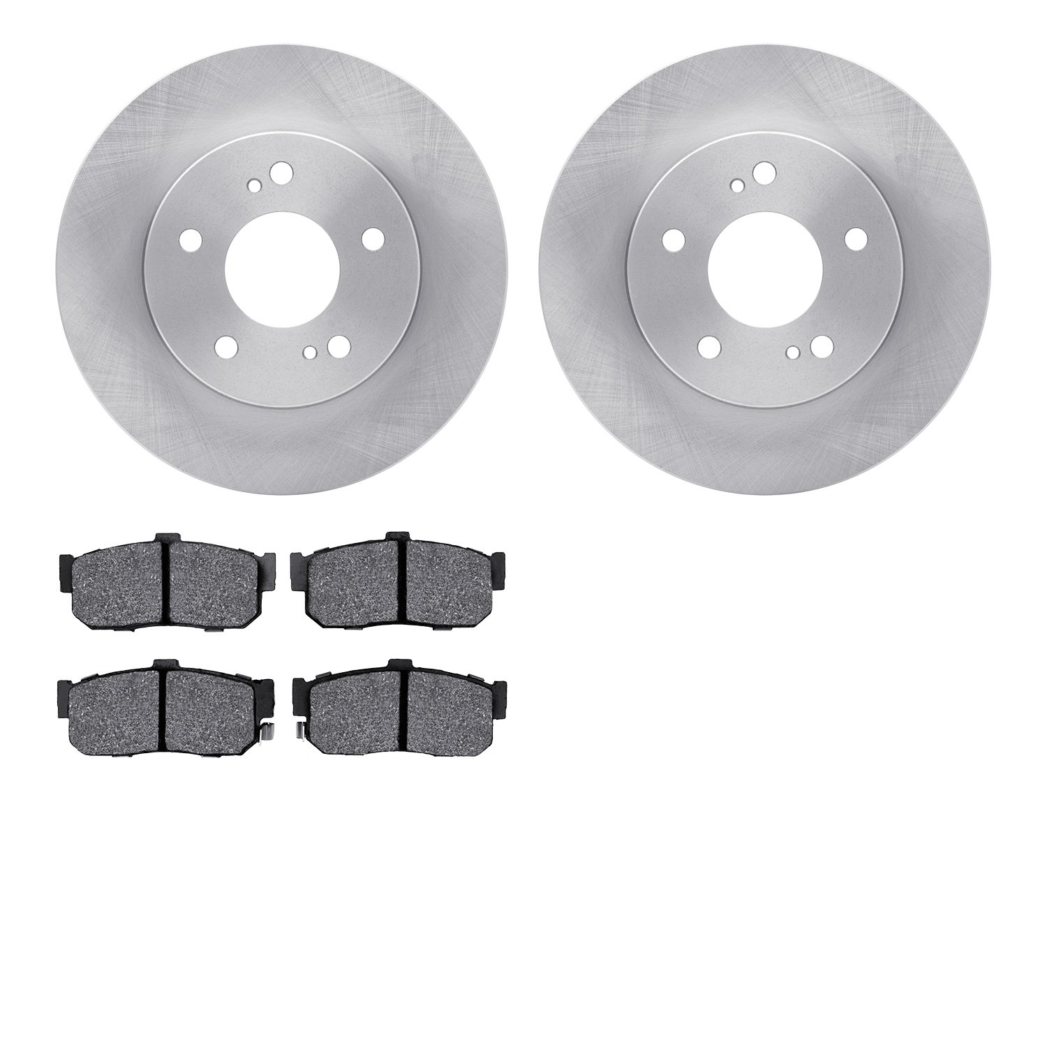 6502-67296 Brake Rotors w/5000 Advanced Brake Pads Kit, 1994-2000 Infiniti/Nissan, Position: Rear