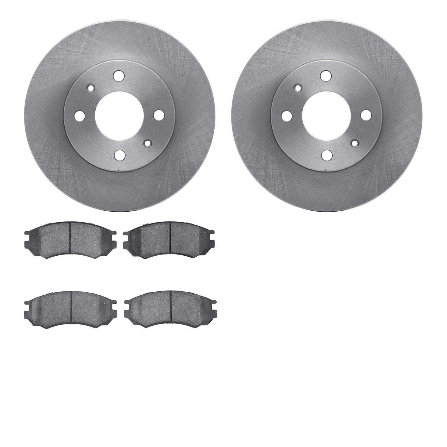 6502-67308 Brake Rotors w/5000 Advanced Brake Pads Kit, 1996-2000 Infiniti/Nissan, Position: Front