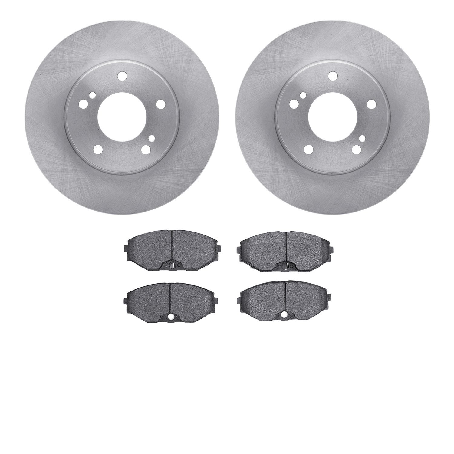 6502-68026 Brake Rotors w/5000 Advanced Brake Pads Kit, 1993-1997 Infiniti/Nissan, Position: Front