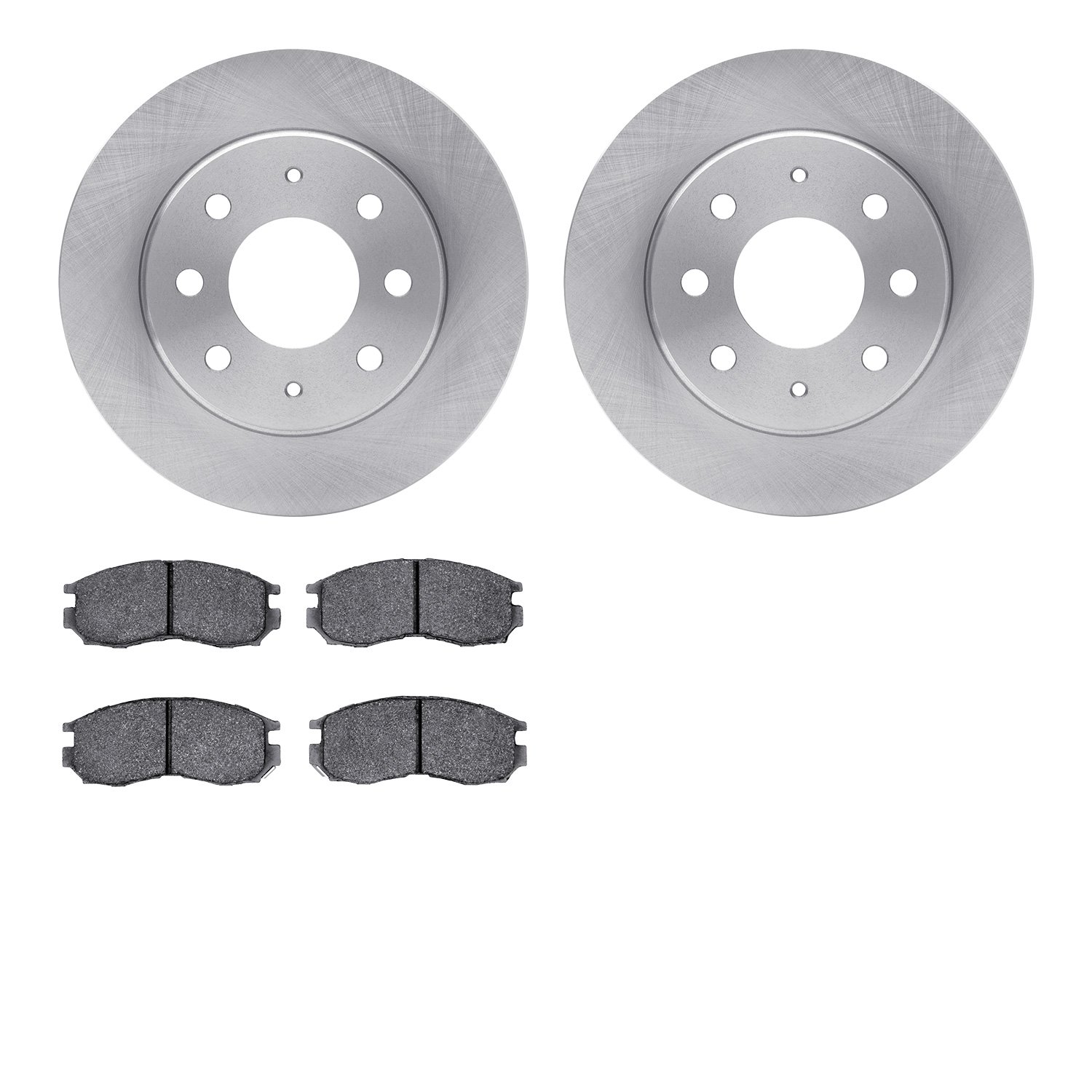 6502-72140 Brake Rotors w/5000 Advanced Brake Pads Kit, 1989-1997 Multiple Makes/Models, Position: Front