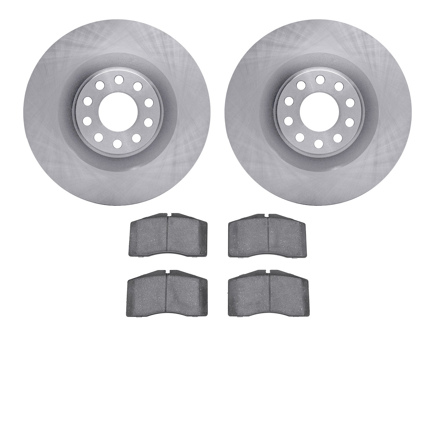 6502-73205 Brake Rotors w/5000 Advanced Brake Pads Kit, 2001-2003 Audi/Volkswagen, Position: Front