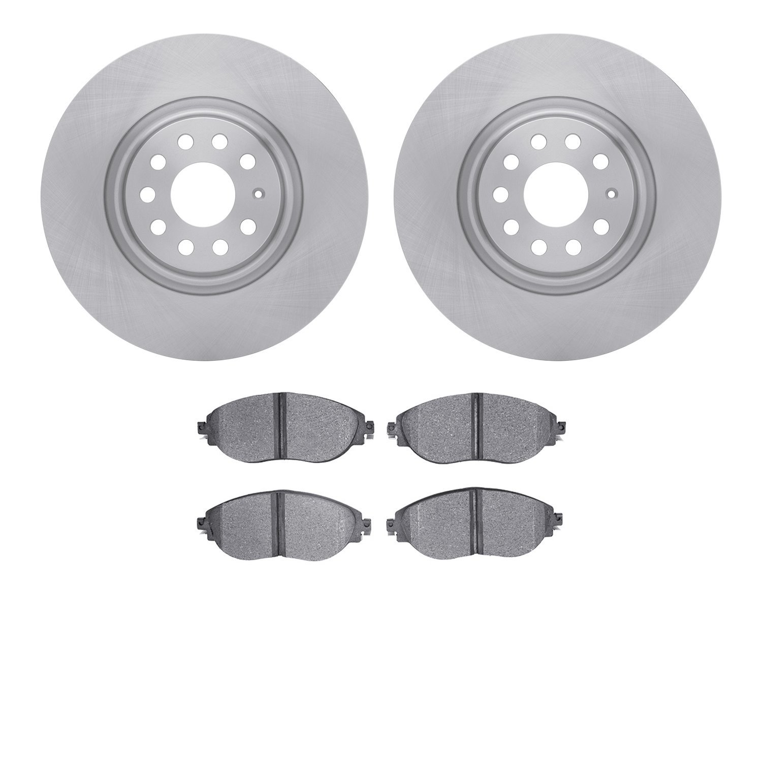 6502-74357 Brake Rotors w/5000 Advanced Brake Pads Kit, Fits Select Audi/Volkswagen, Position: Front