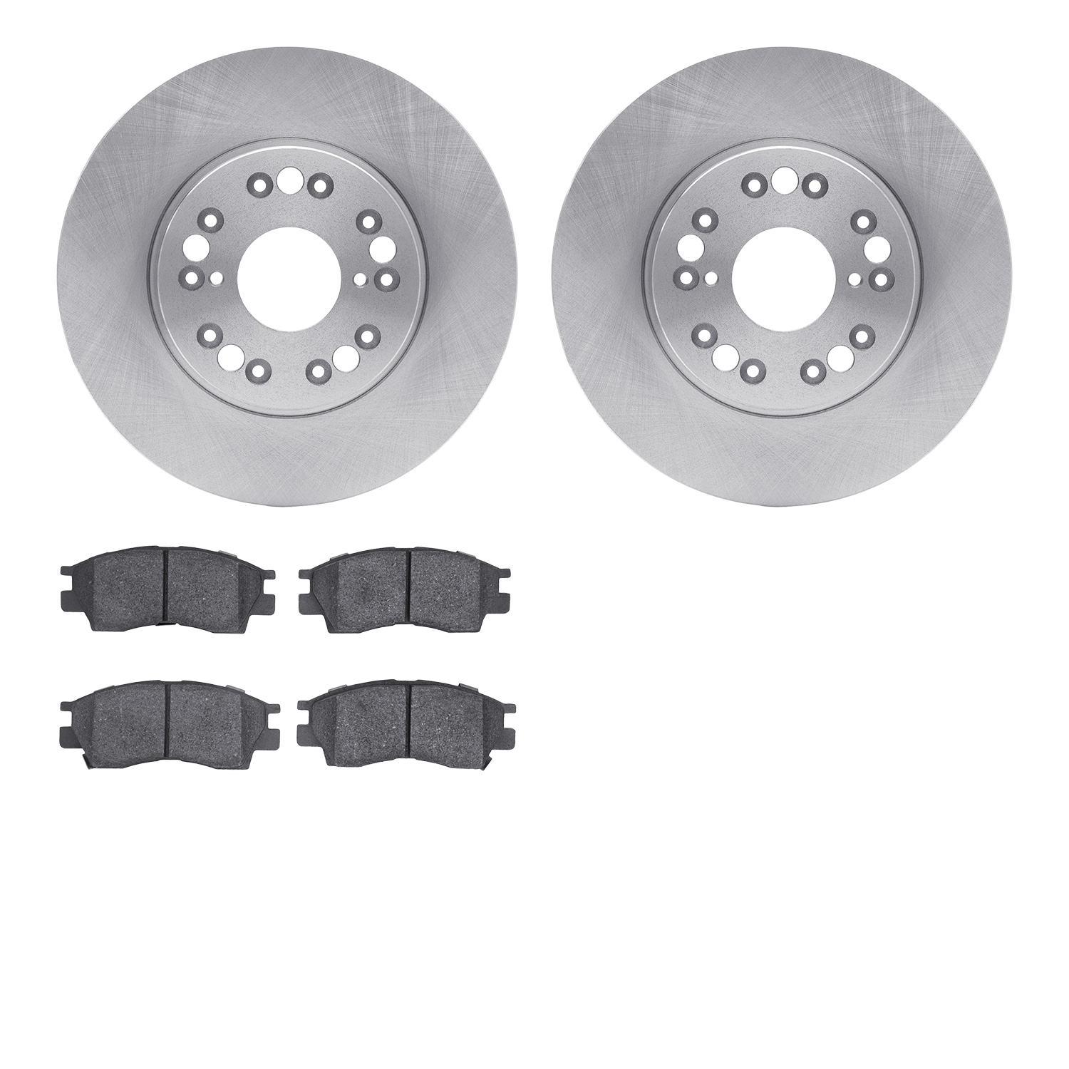 6502-75043 Brake Rotors w/5000 Advanced Brake Pads Kit, 1991-1992 Lexus/Toyota/Scion, Position: Front