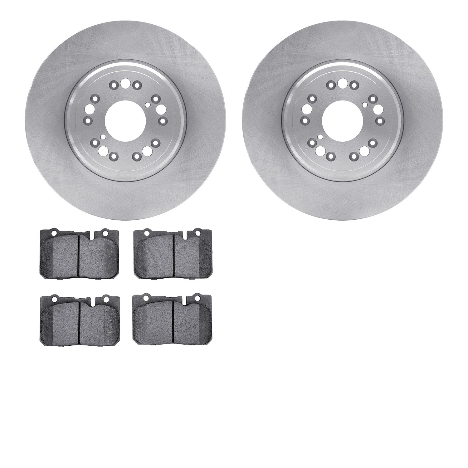 6502-75070 Brake Rotors w/5000 Advanced Brake Pads Kit, 1995-2000 Lexus/Toyota/Scion, Position: Front