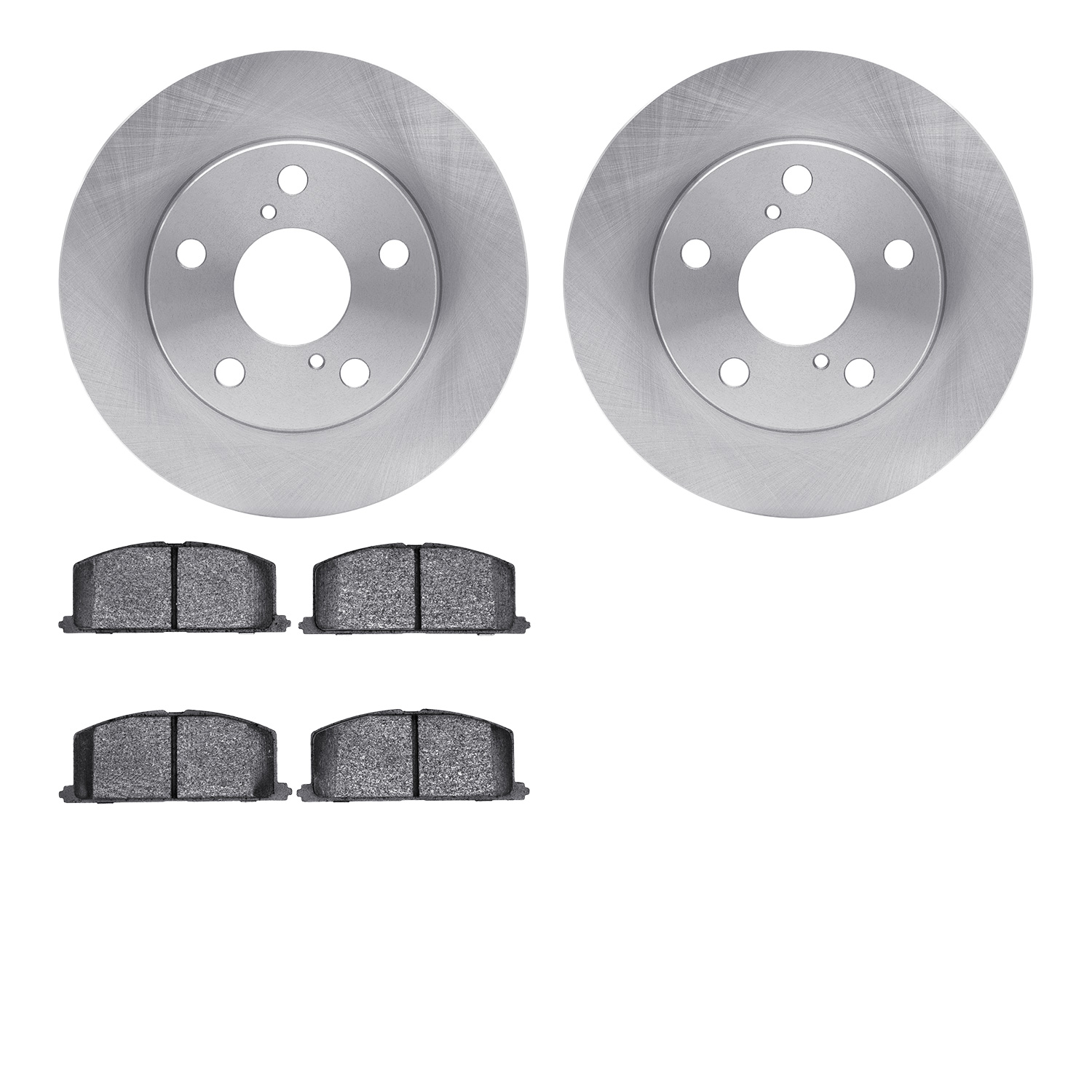 6502-76148 Brake Rotors w/5000 Advanced Brake Pads Kit, 1991-1995 Lexus/Toyota/Scion, Position: Front