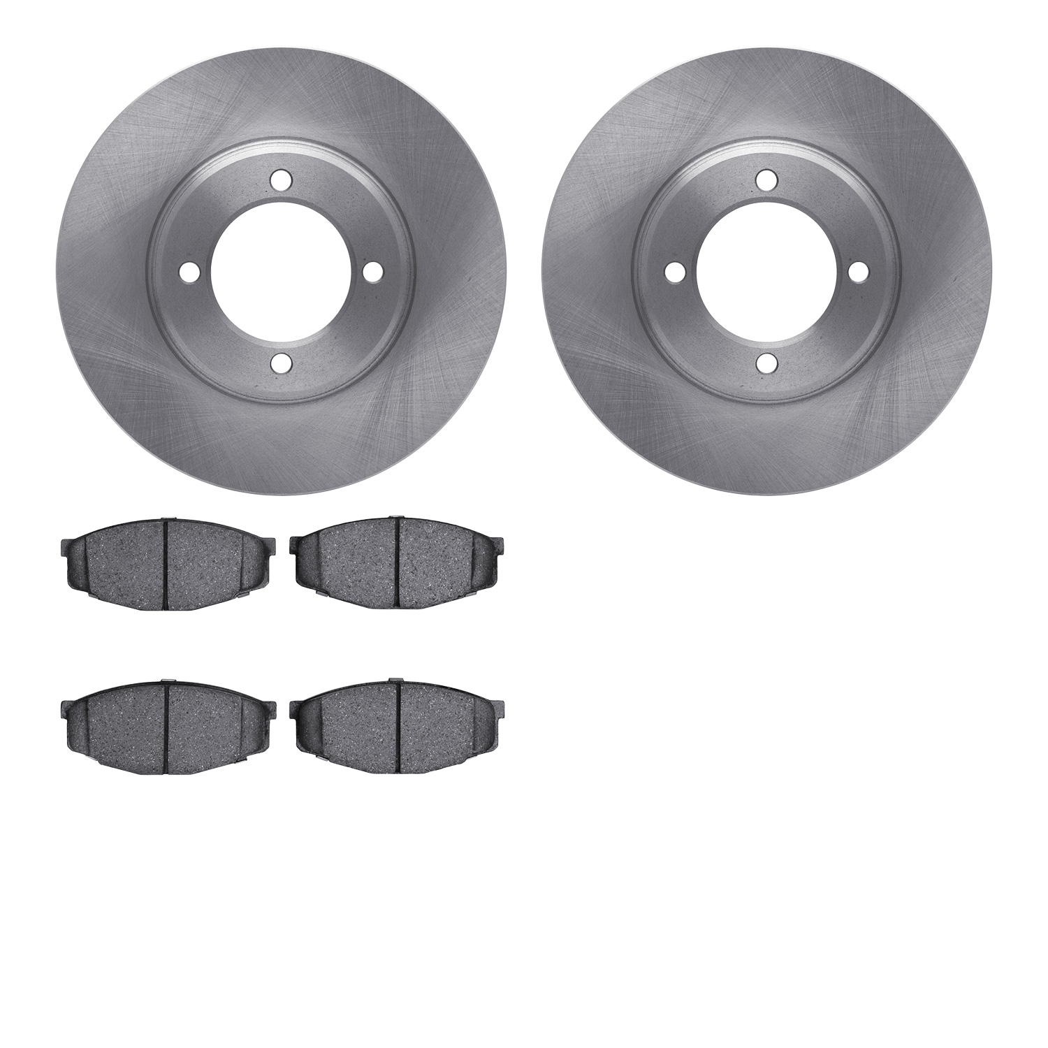 6502-76171 Brake Rotors w/5000 Advanced Brake Pads Kit, 1981-1982 Lexus/Toyota/Scion, Position: Front