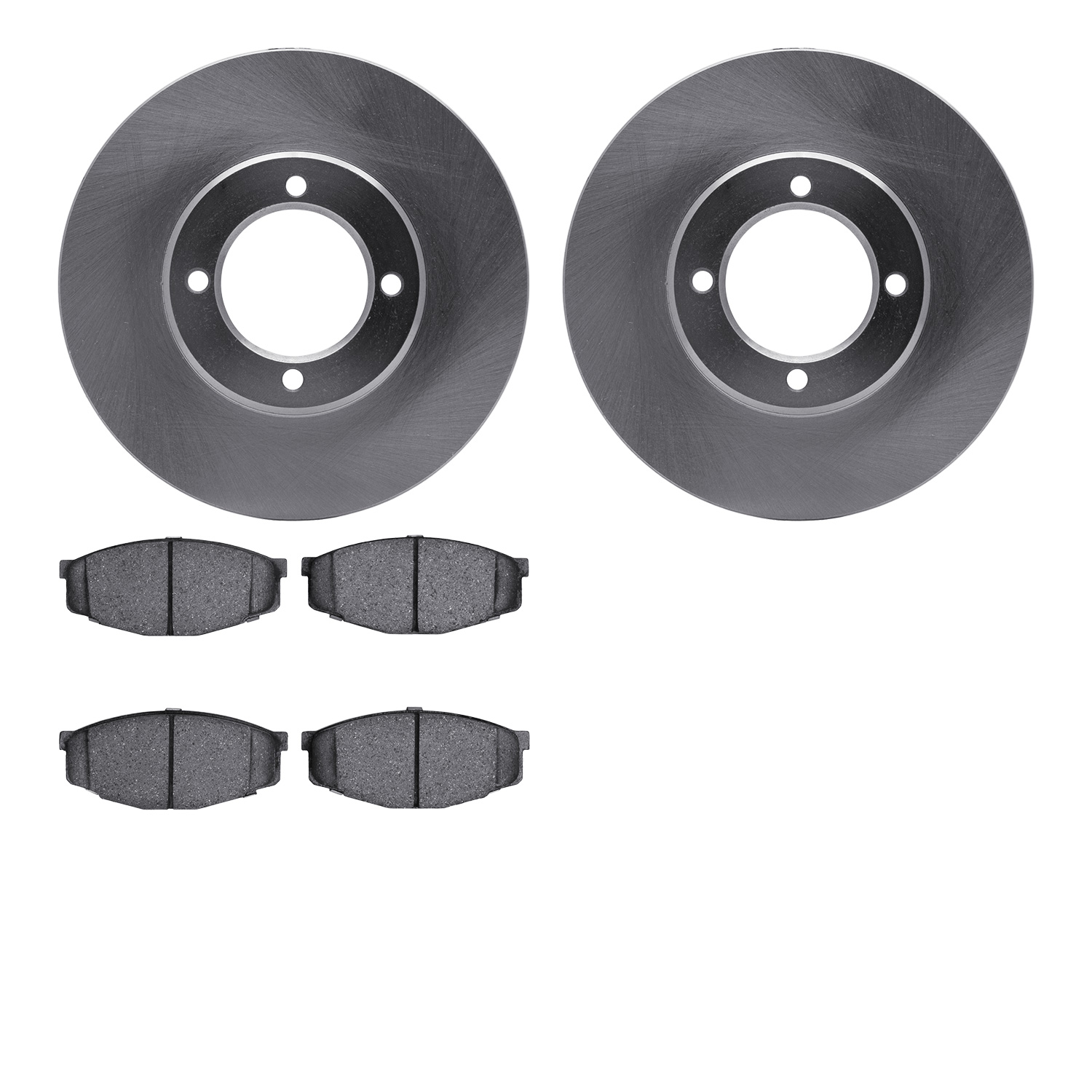 6502-76209 Brake Rotors w/5000 Advanced Brake Pads Kit, 1984-1987 Lexus/Toyota/Scion, Position: Front