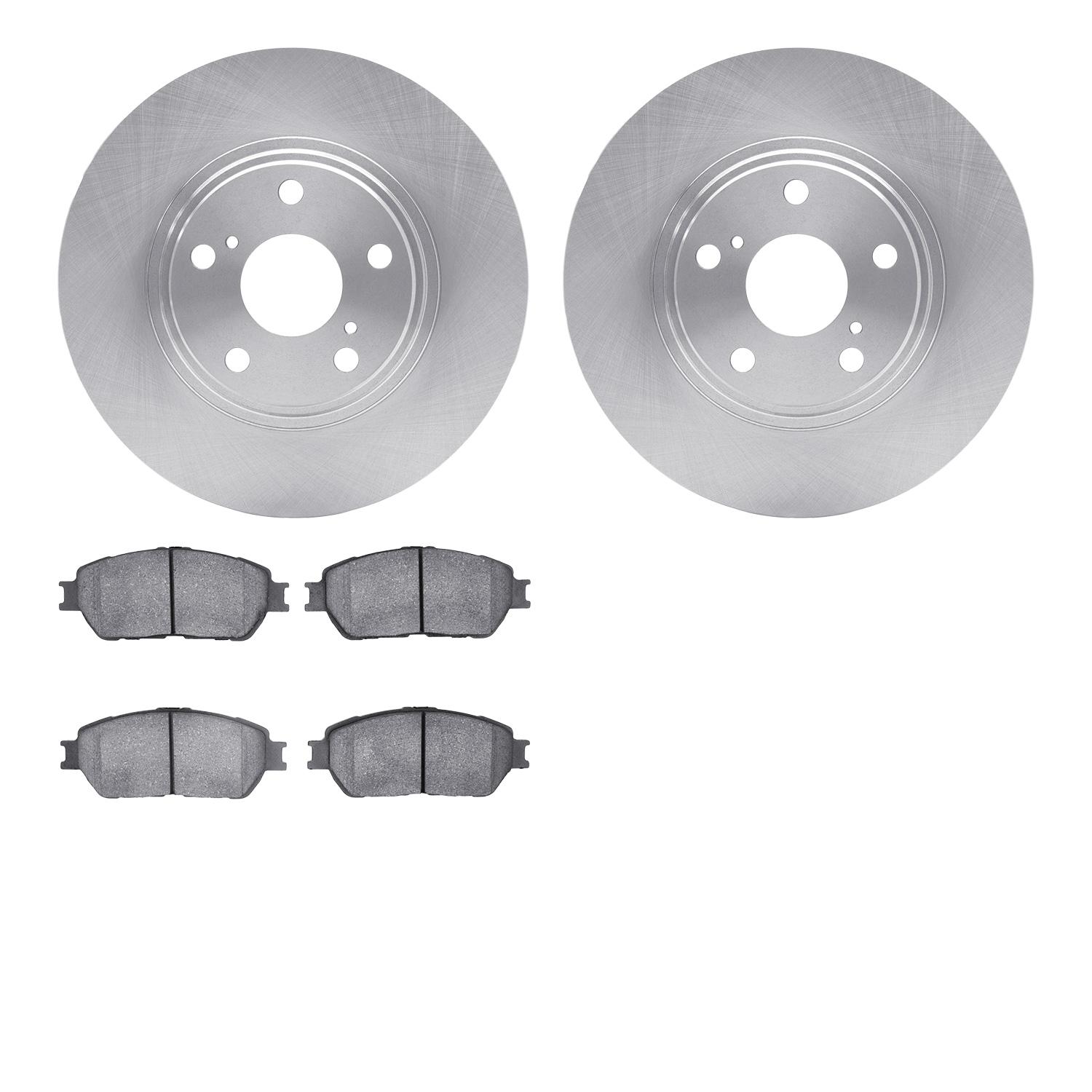 6502-76325 Brake Rotors w/5000 Advanced Brake Pads Kit, 2003-2006 Lexus/Toyota/Scion, Position: Front