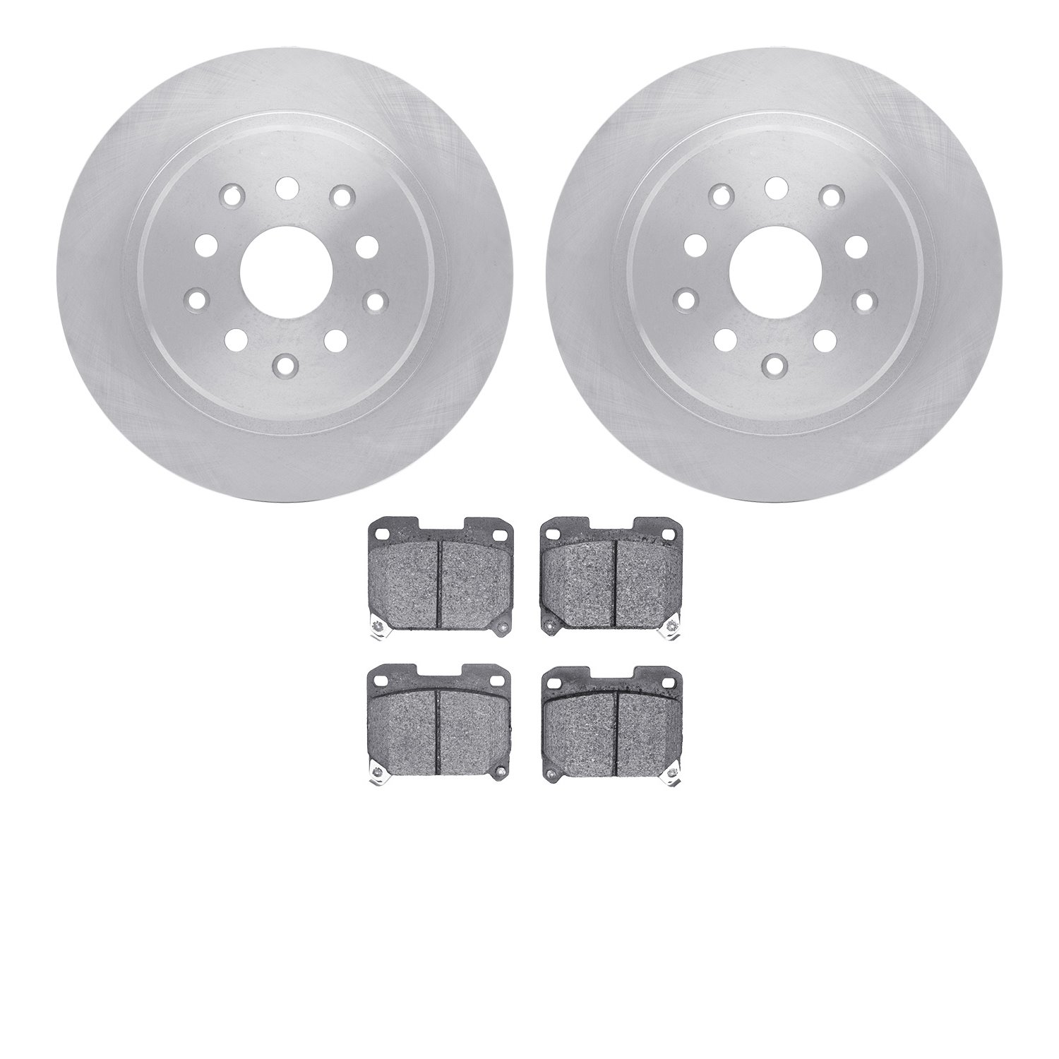 6502-76365 Brake Rotors w/5000 Advanced Brake Pads Kit, 1993-1998 Lexus/Toyota/Scion, Position: Rear