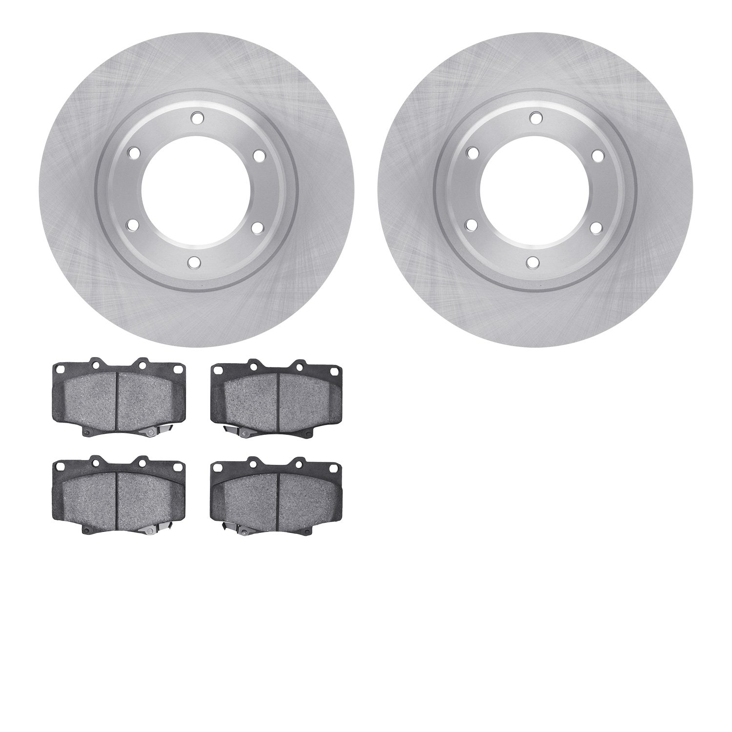 6502-76433 Brake Rotors w/5000 Advanced Brake Pads Kit, 1993-1997 Lexus/Toyota/Scion, Position: Front