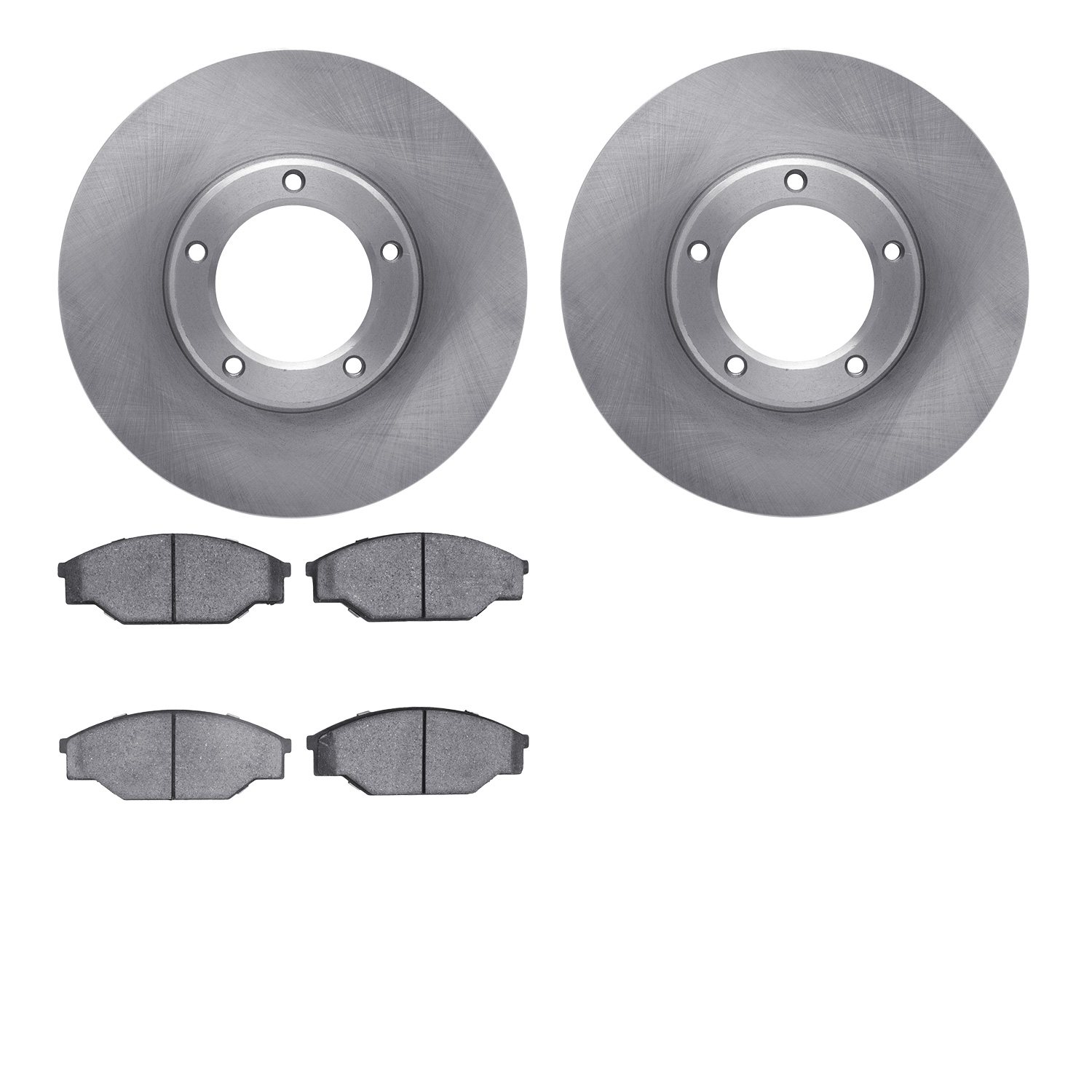 6502-76524 Brake Rotors w/5000 Advanced Brake Pads Kit, 1985-1992 Lexus/Toyota/Scion, Position: Front