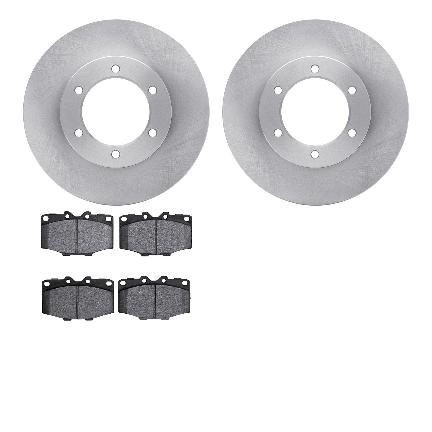 6502-76539 Brake Rotors w/5000 Advanced Brake Pads Kit, 1986-1988 Lexus/Toyota/Scion, Position: Front