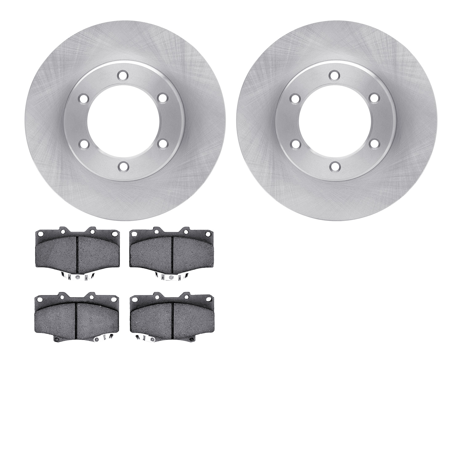 6502-76584 Brake Rotors w/5000 Advanced Brake Pads Kit, 1991-1998 Lexus/Toyota/Scion, Position: Front