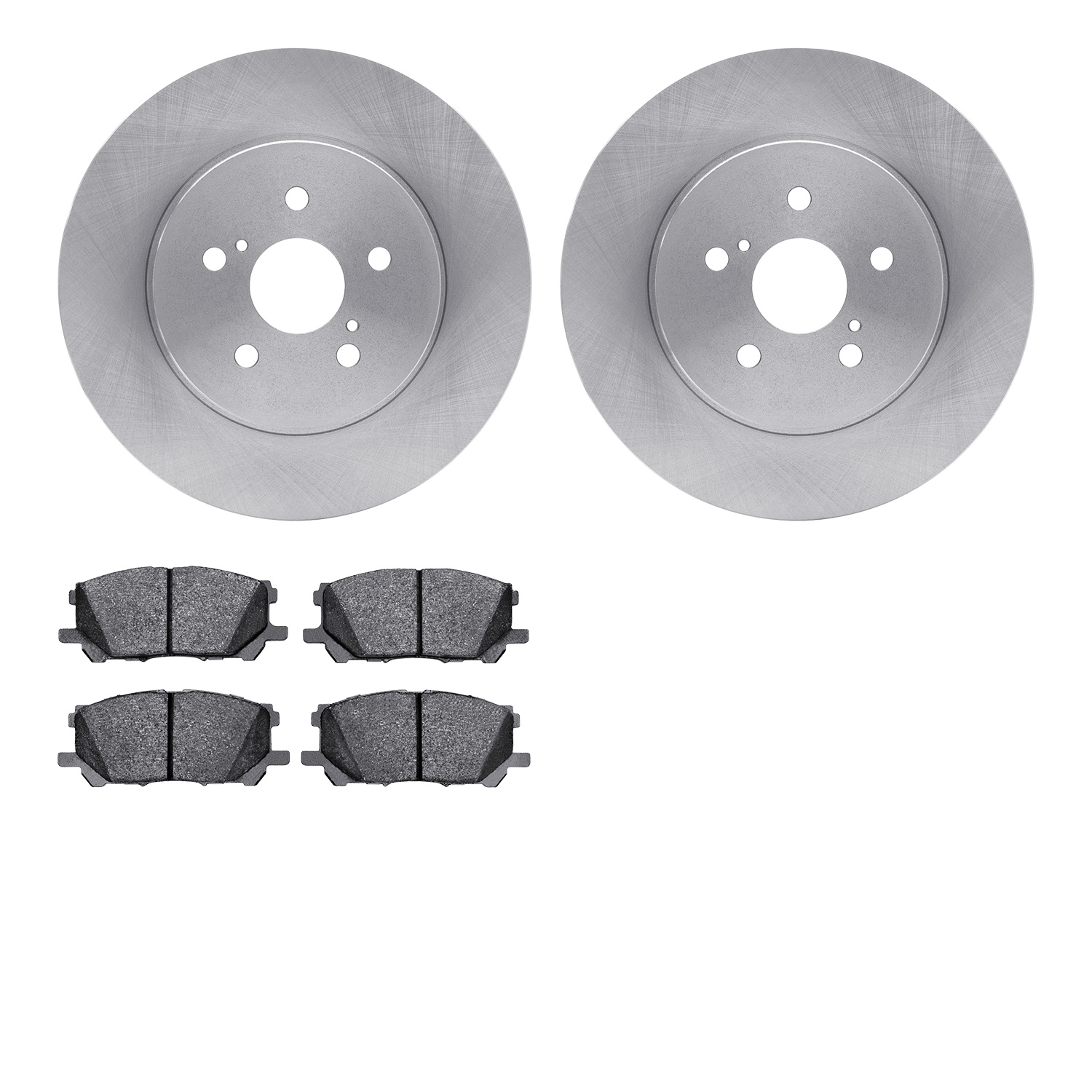 6502-76629 Brake Rotors w/5000 Advanced Brake Pads Kit, 2004-2009 Lexus/Toyota/Scion, Position: Front